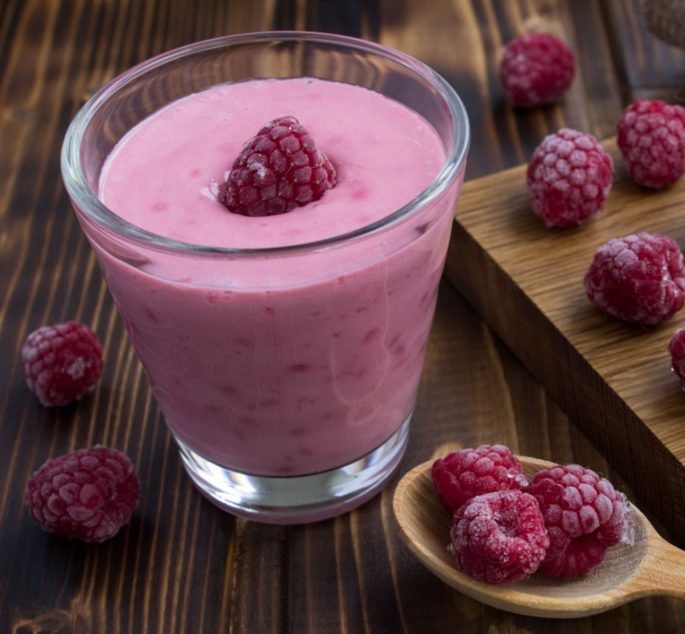 Yogurt gelato ai lamponi