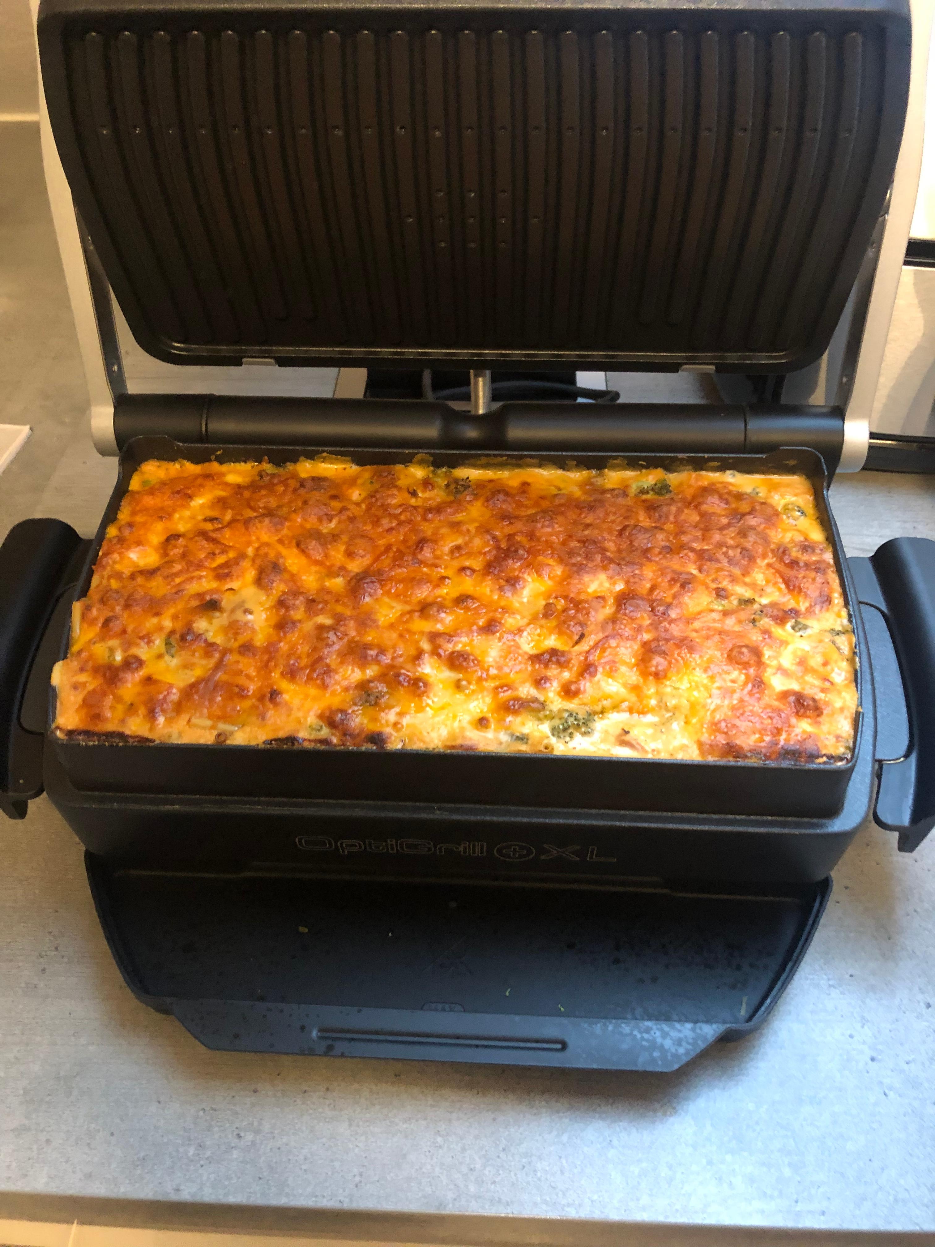Maccheroni-Brokkoli-Schinken-Auflauf