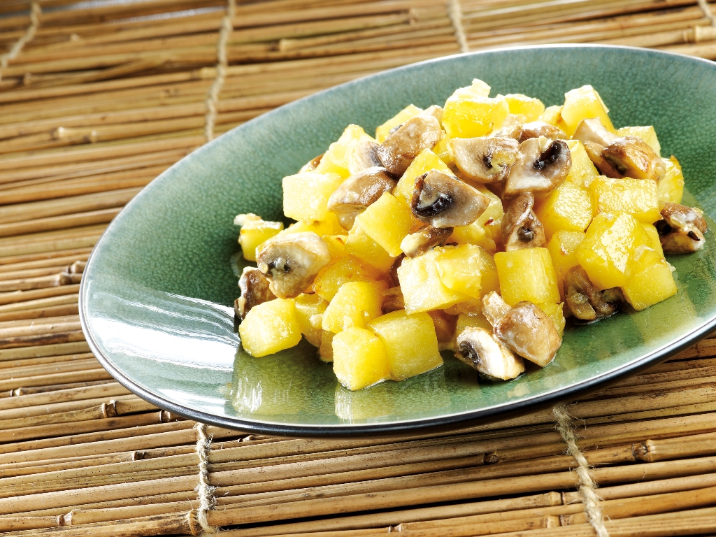 Patatas con setas