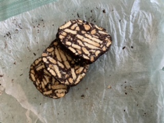 Salame di cioccolato senza uova