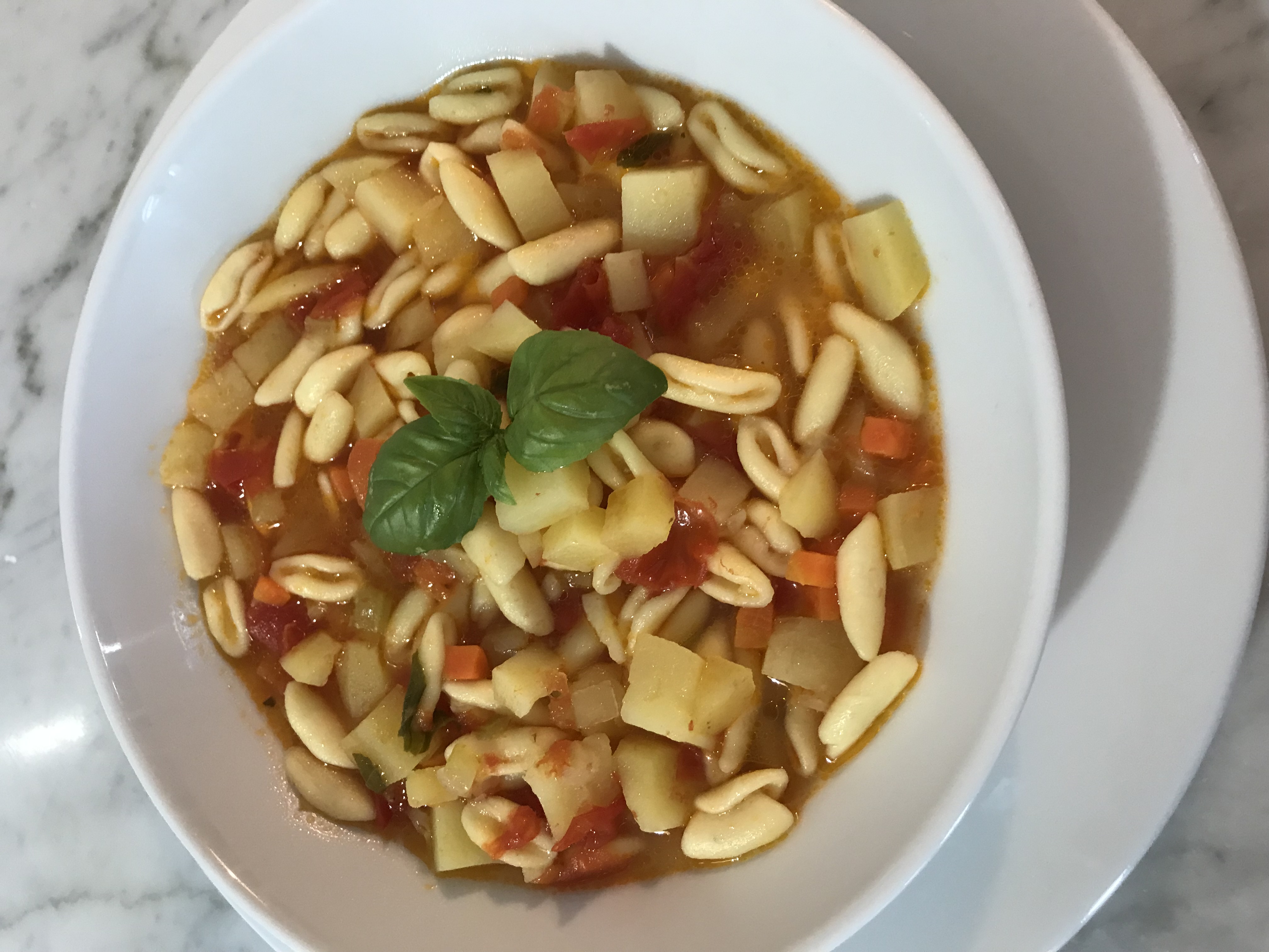 Pasta e patate dell'orto