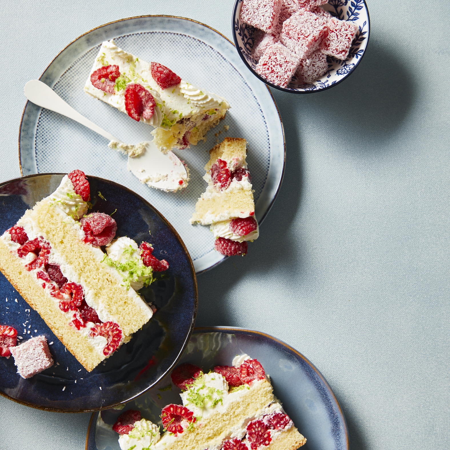 Japanse frambozen shortcake