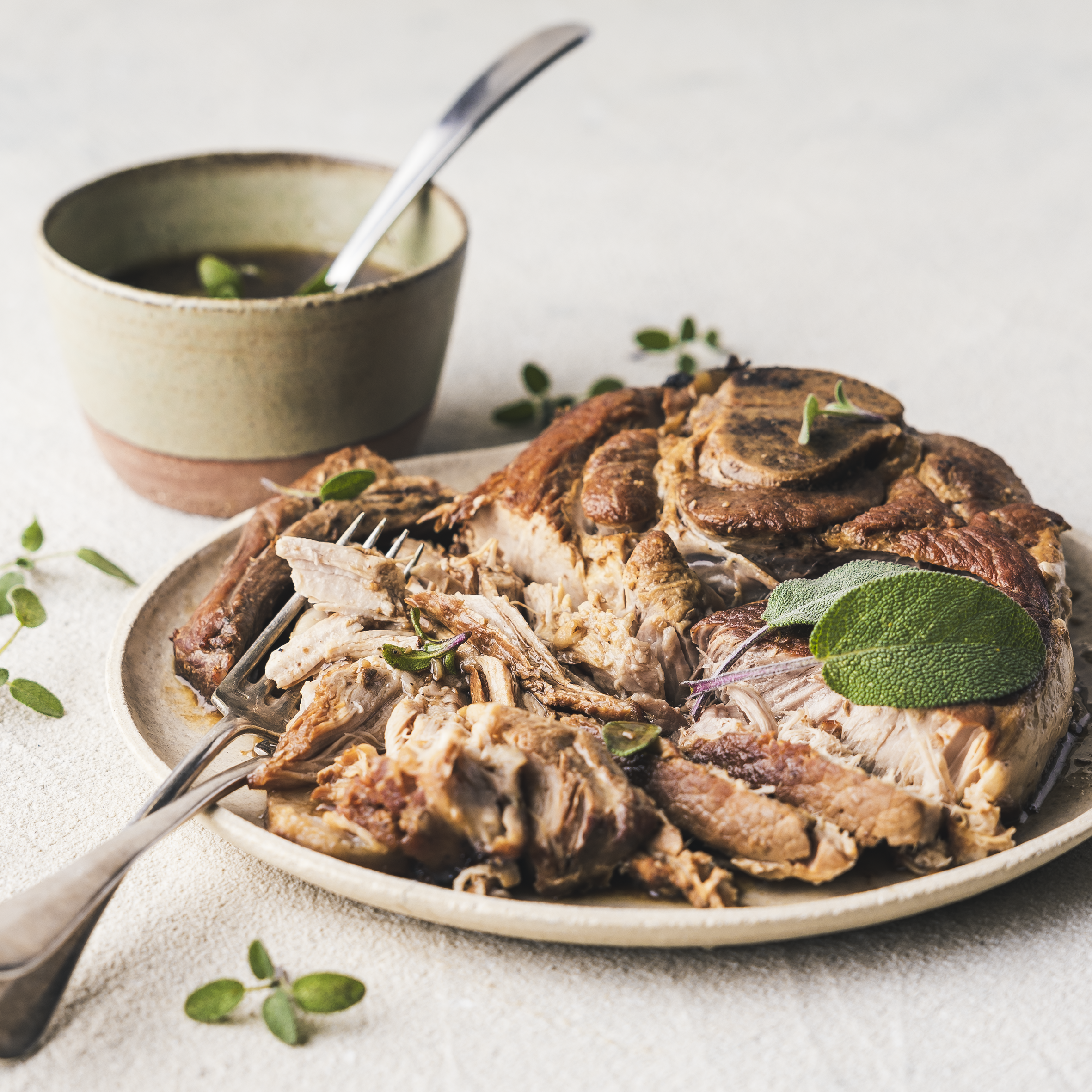 Arrosto di maiale con aceto balsamico e zucchero di canna