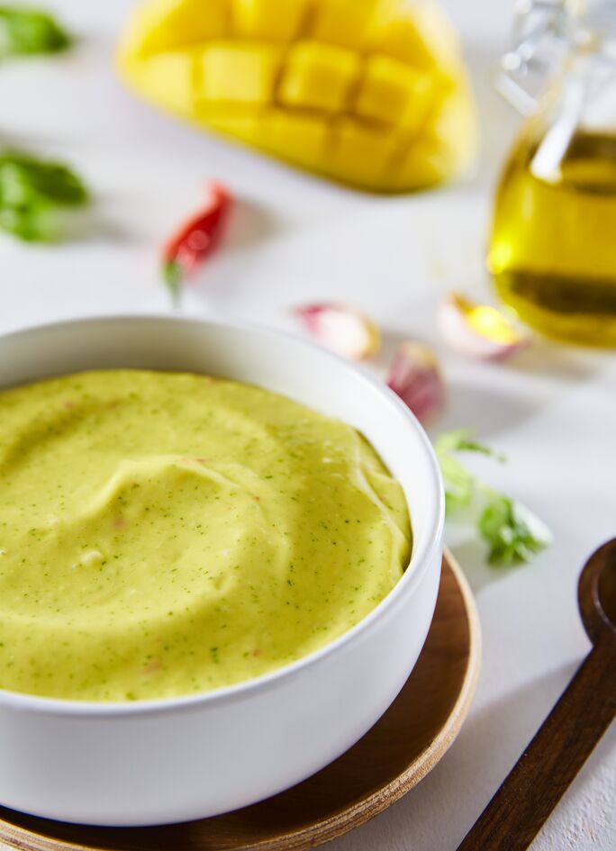 Vinagreta de mango y cilantro