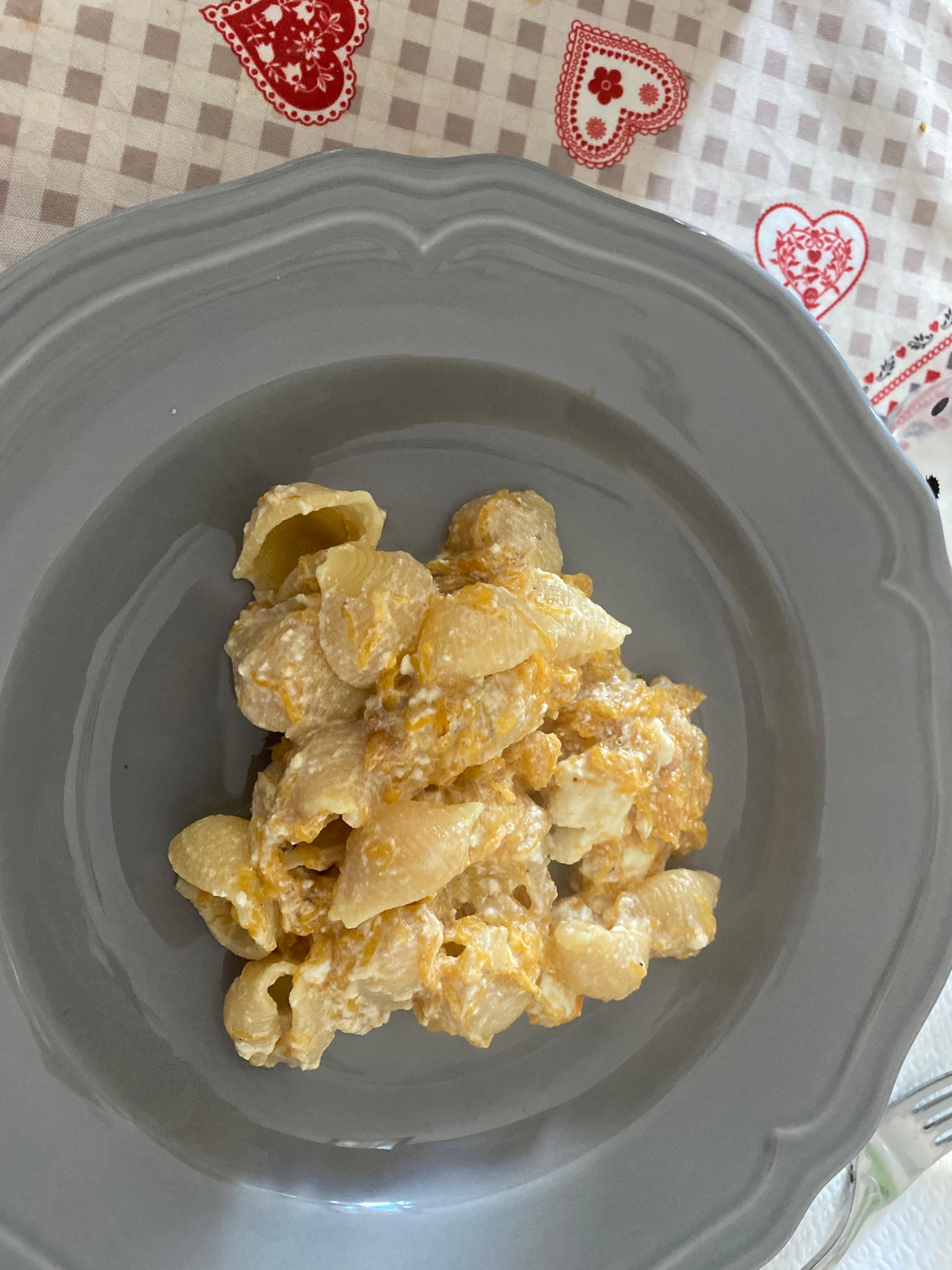 Conchiglioni zucca e ricotta
