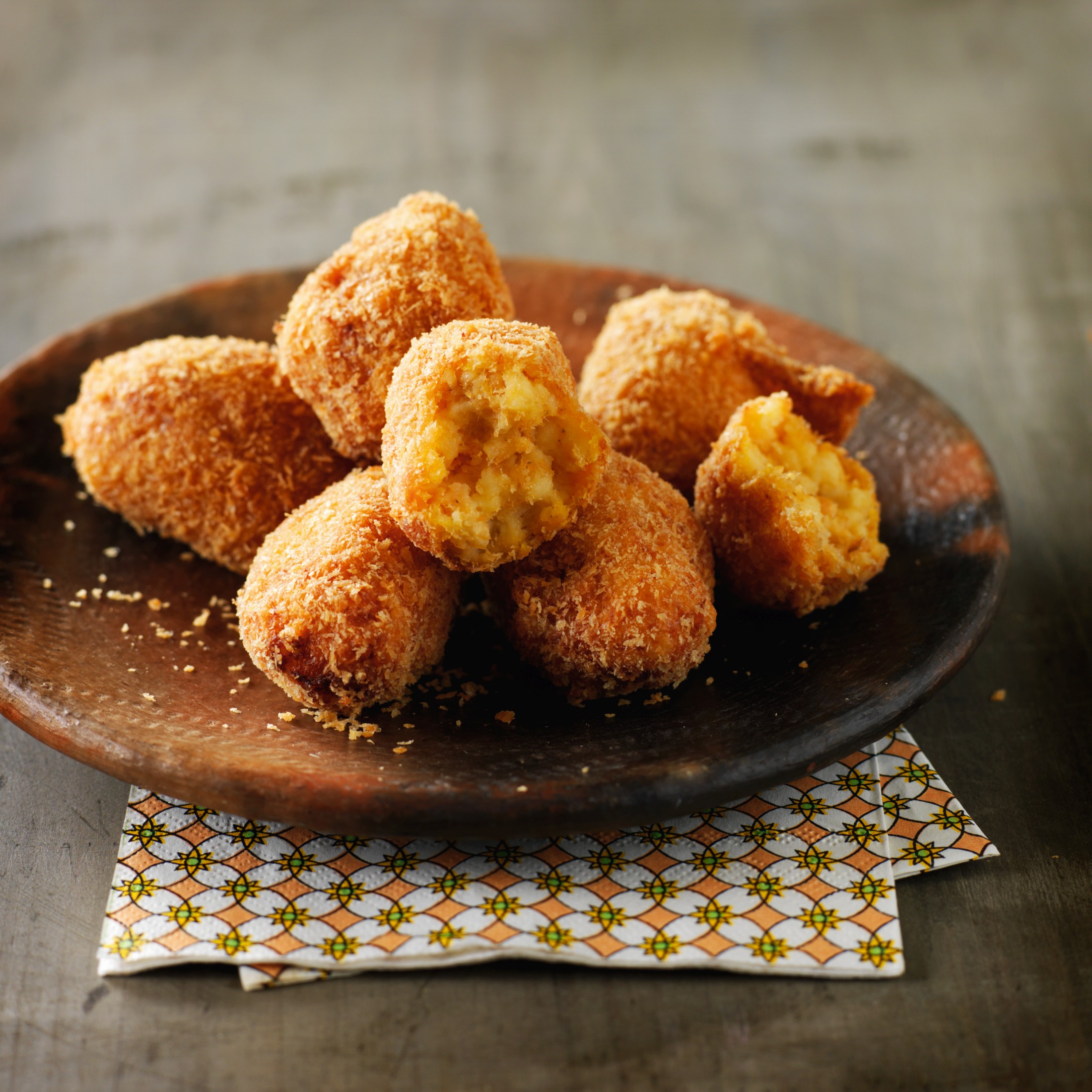 Crocchette di formaggio e prosciutto