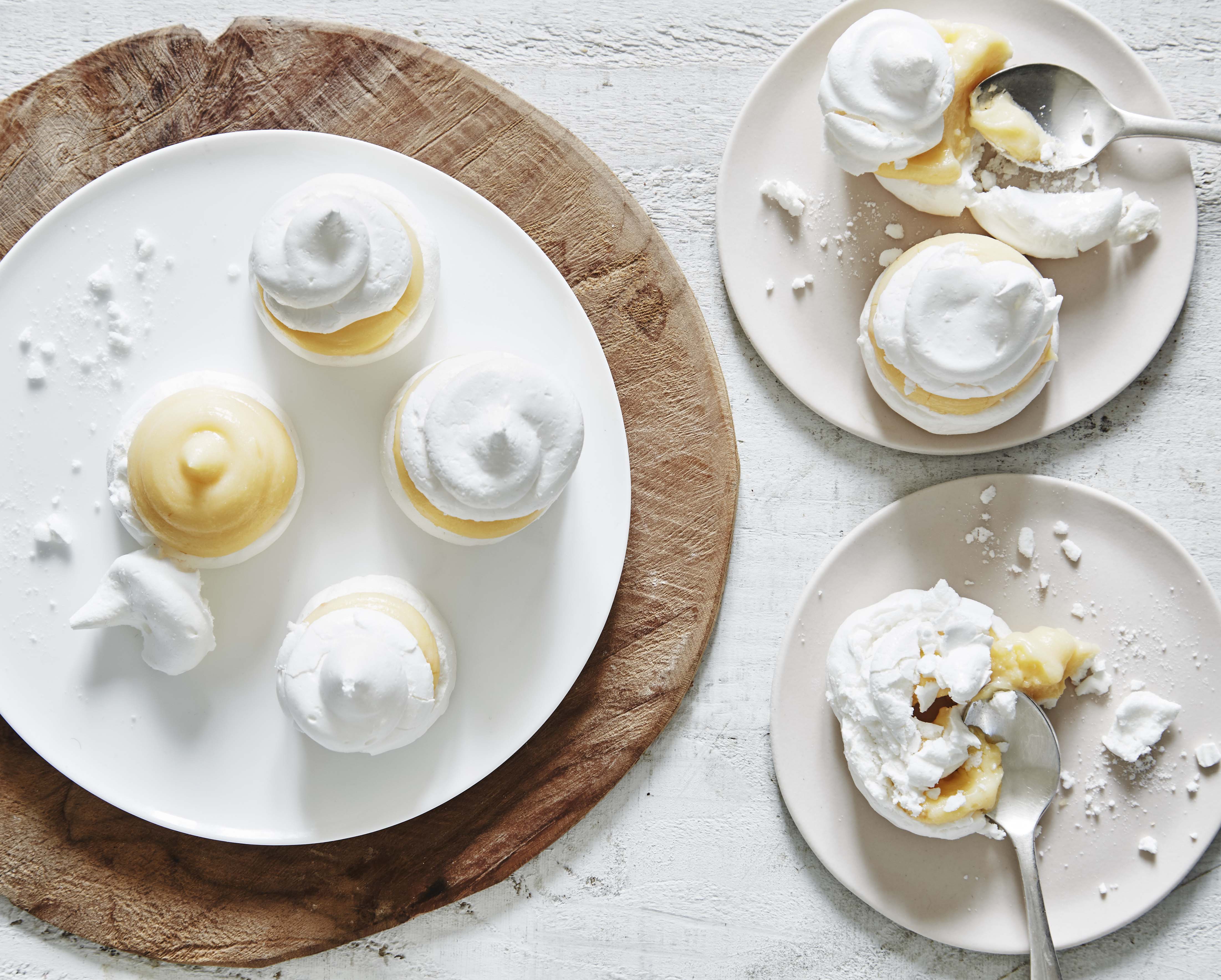 Meringues met grapefruit
