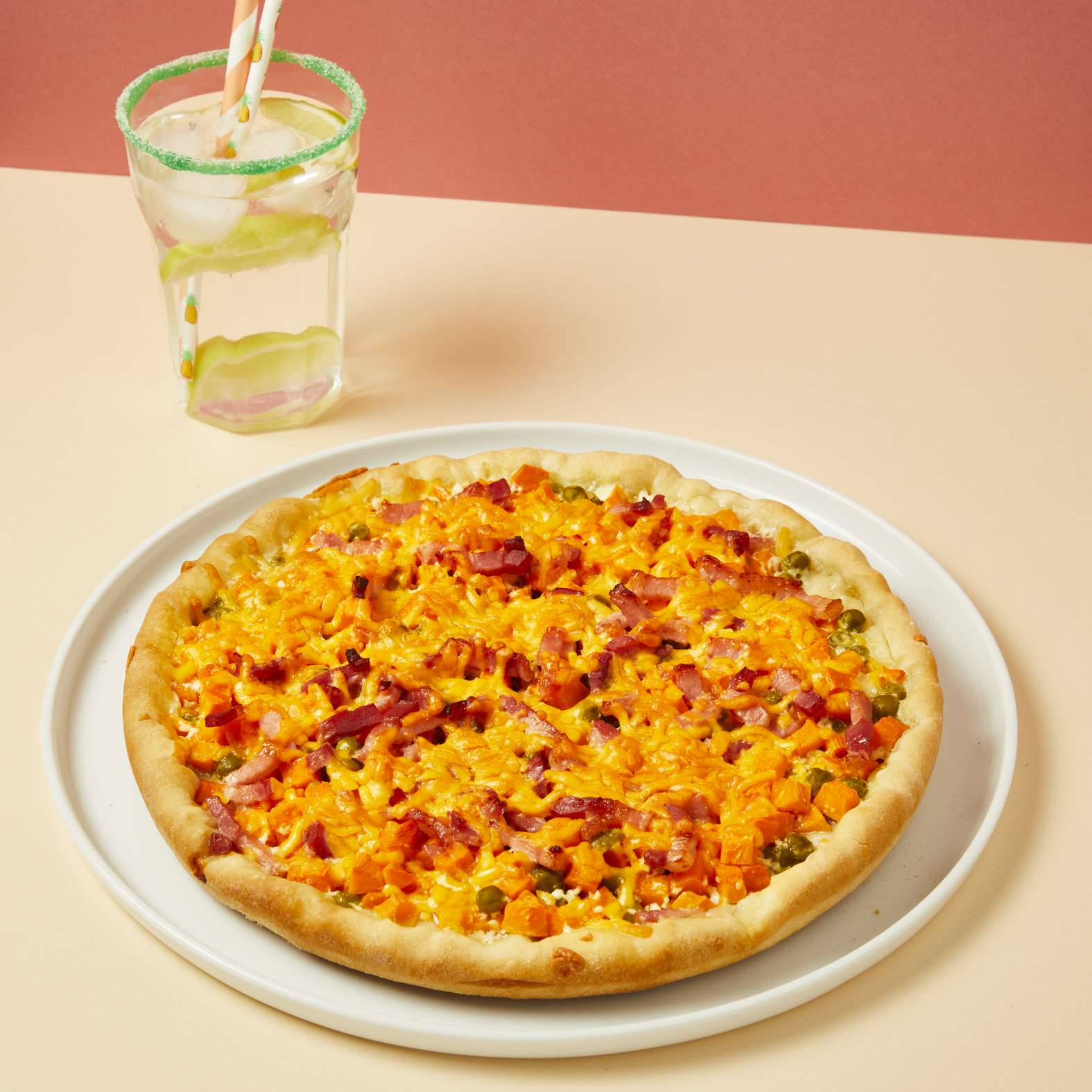 Pizza met flespompoen