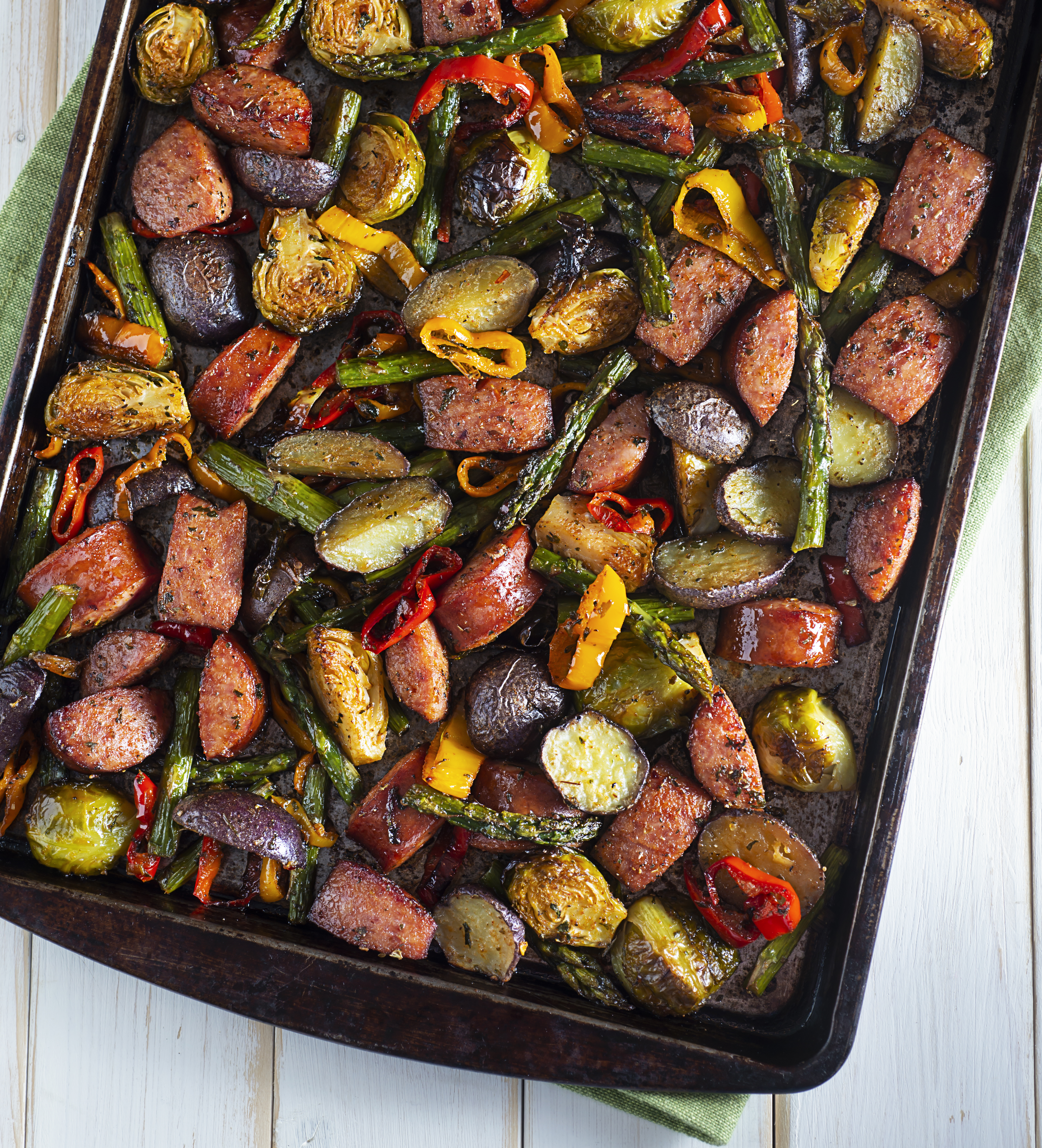 Casserole di salsicce e verdure