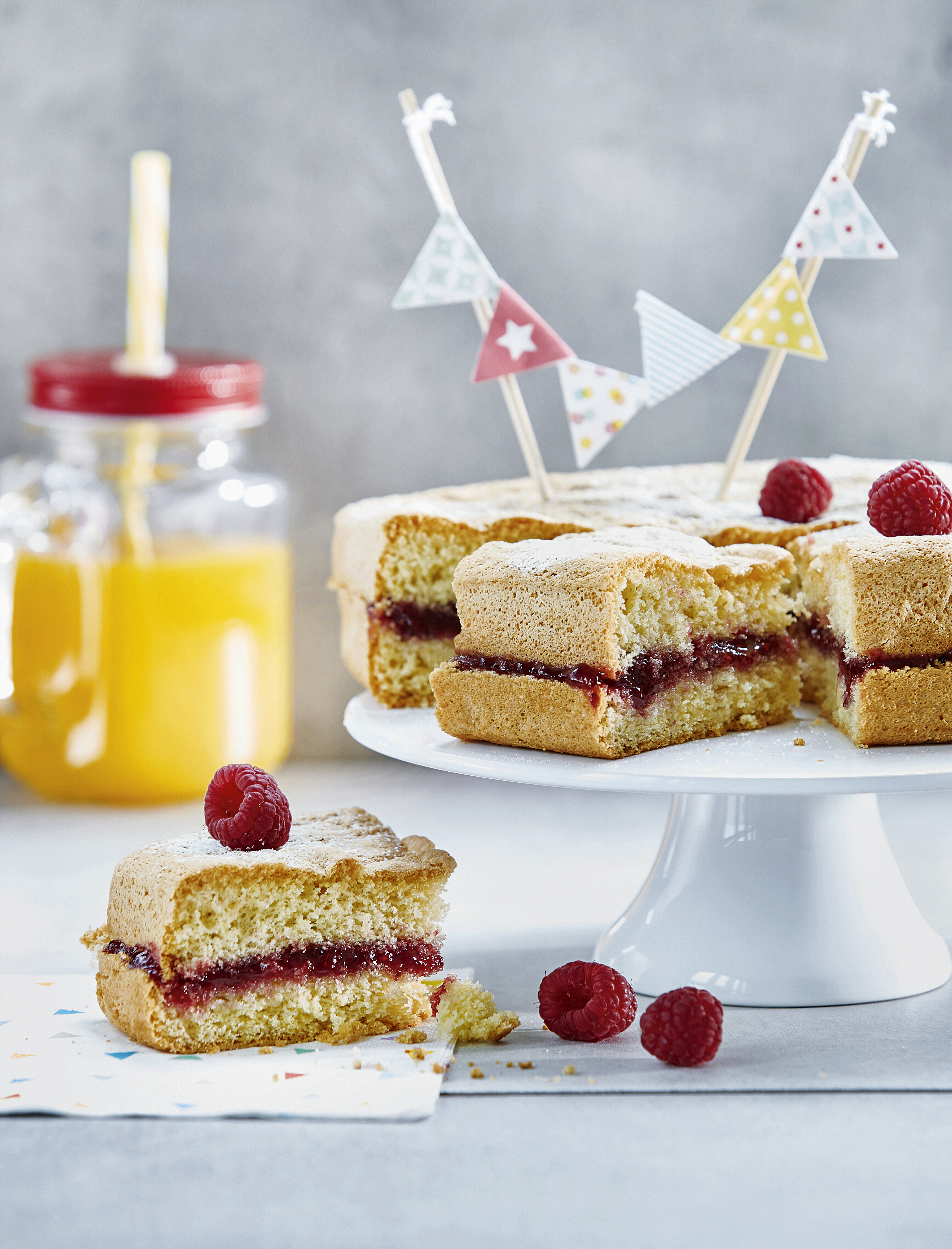 Marmeladen-Biskuitkuchen