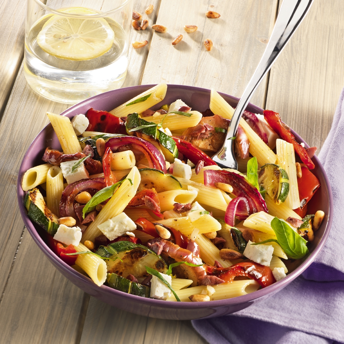 Ensalada de pasta mediterránea