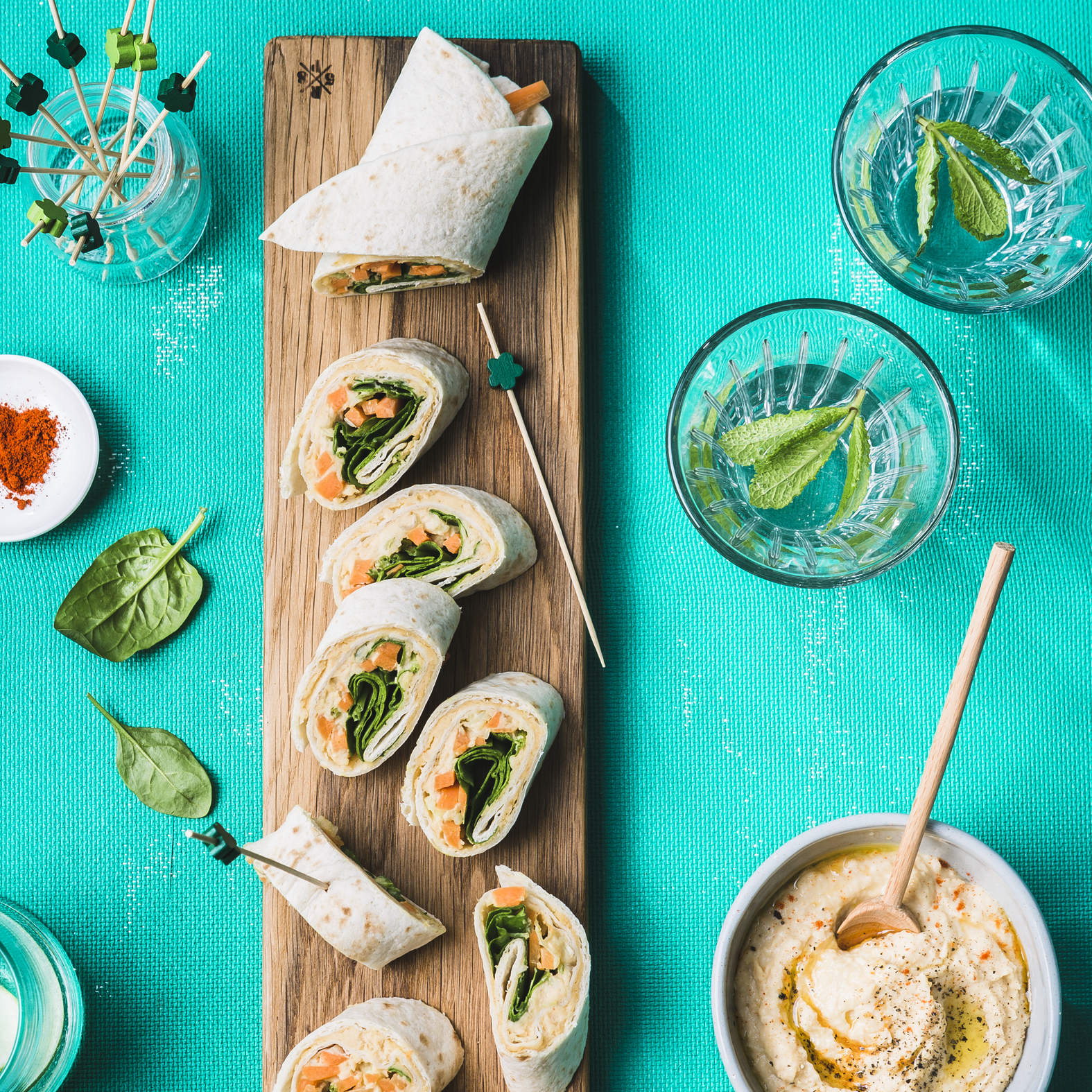 Wraps de garbanzos