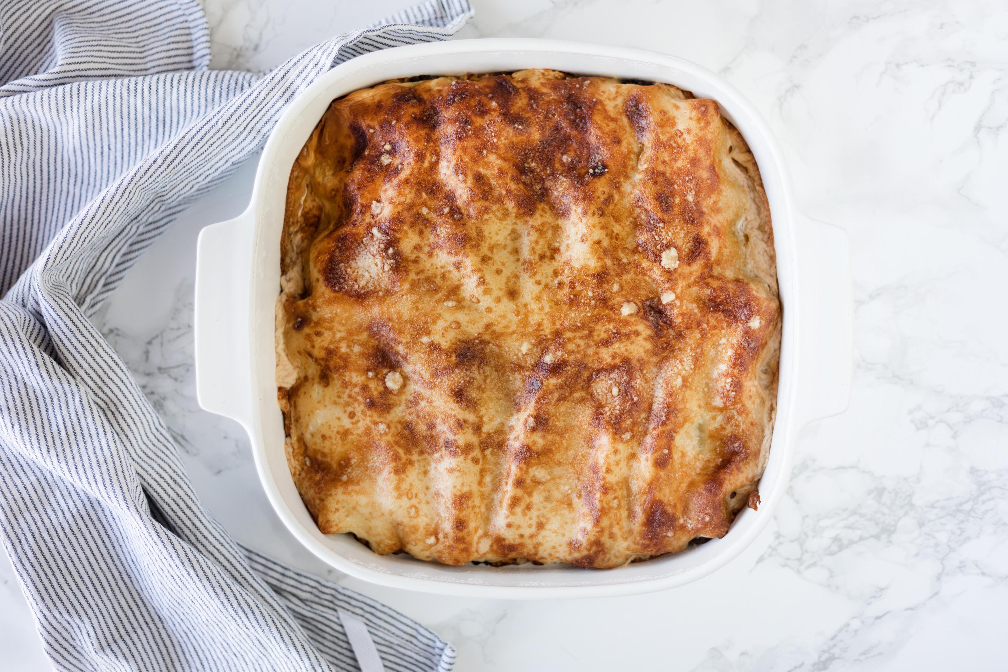 Canelones con foie y setas