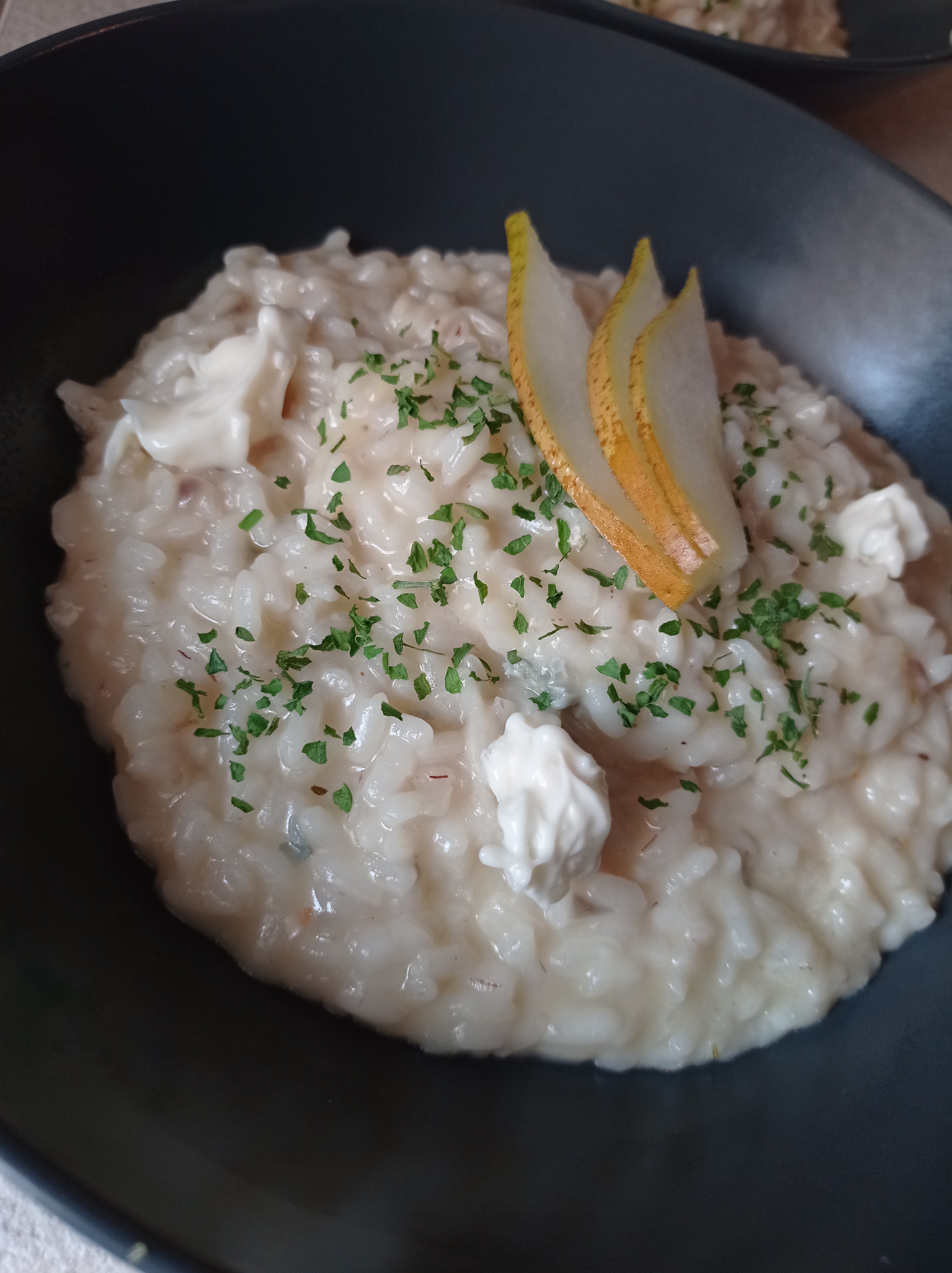 Risotto gorgonzola e pere
