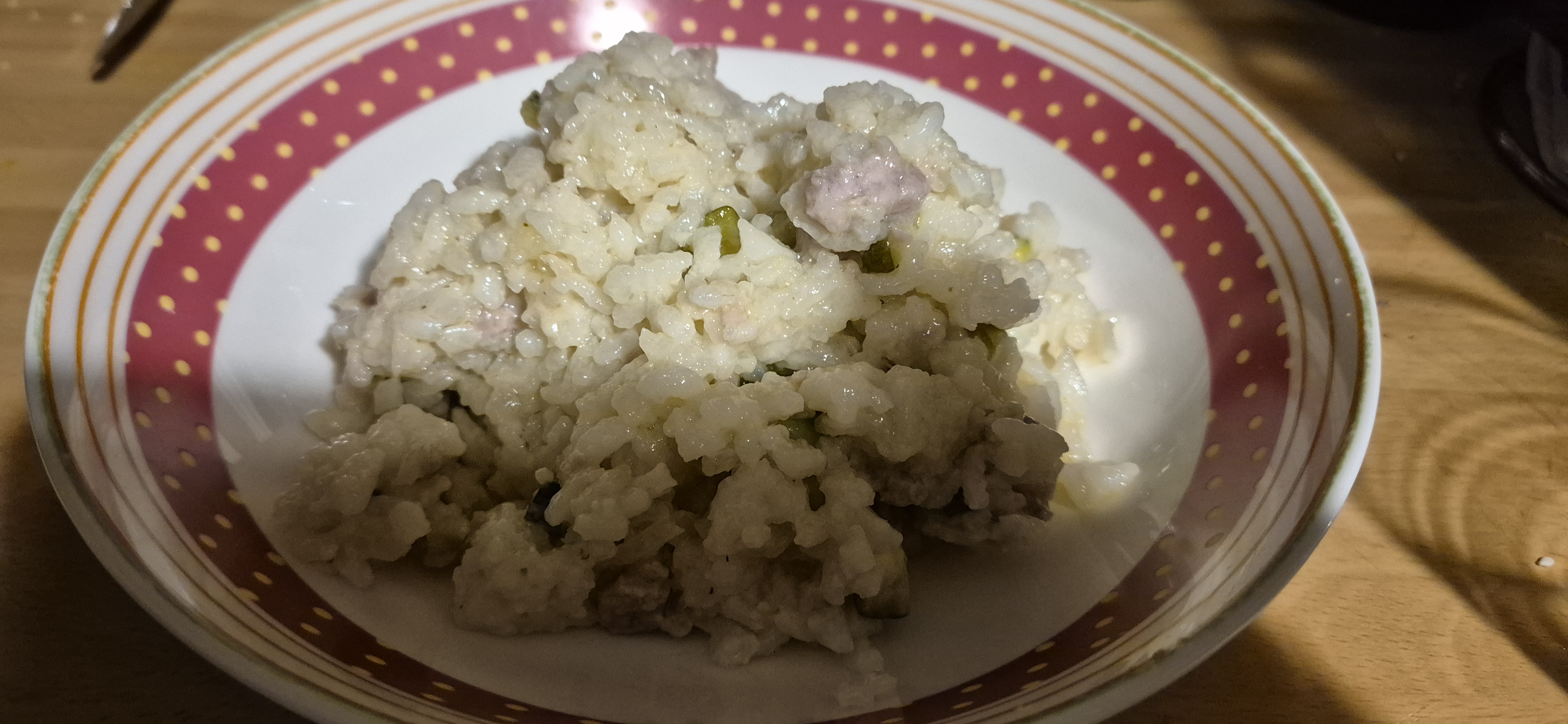 Risotto zucchine e salciccia