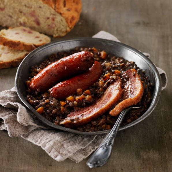 Petit salé aux lentilles