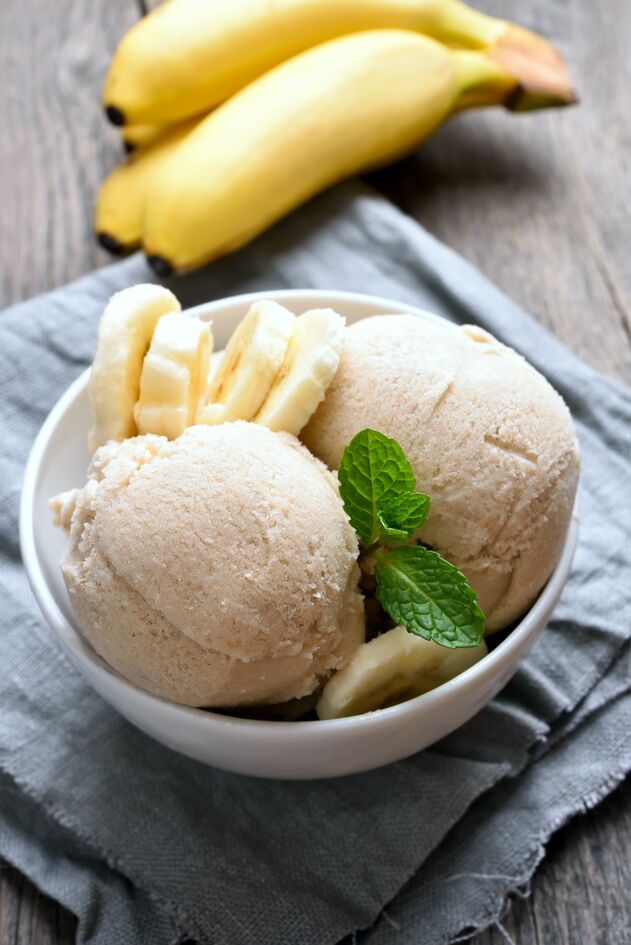 Gelato vegano alla banana