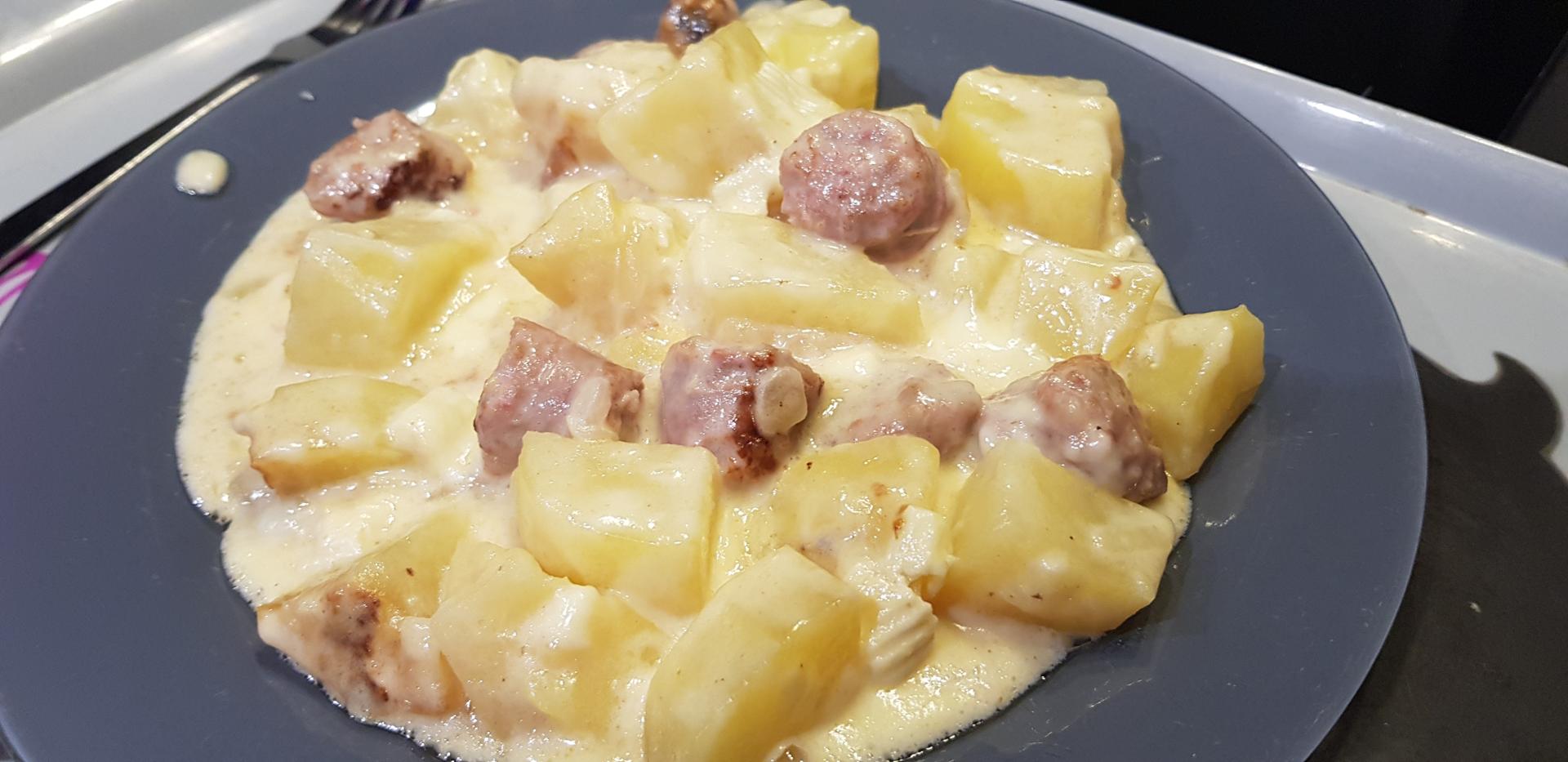 Pommes de terre au reblochon - Recette Cookeo | Moulinex