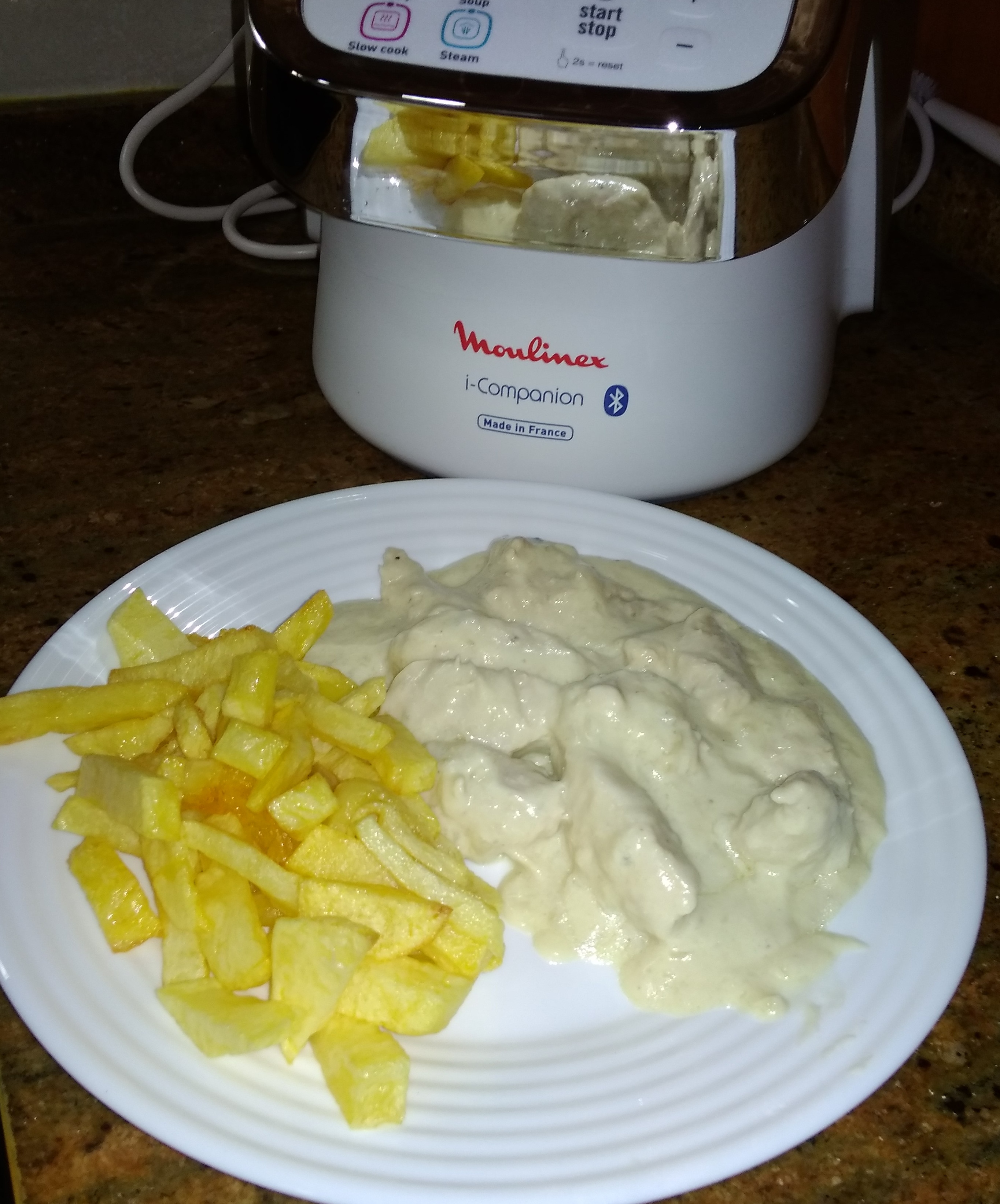 Solomillo de pollo al roquefort