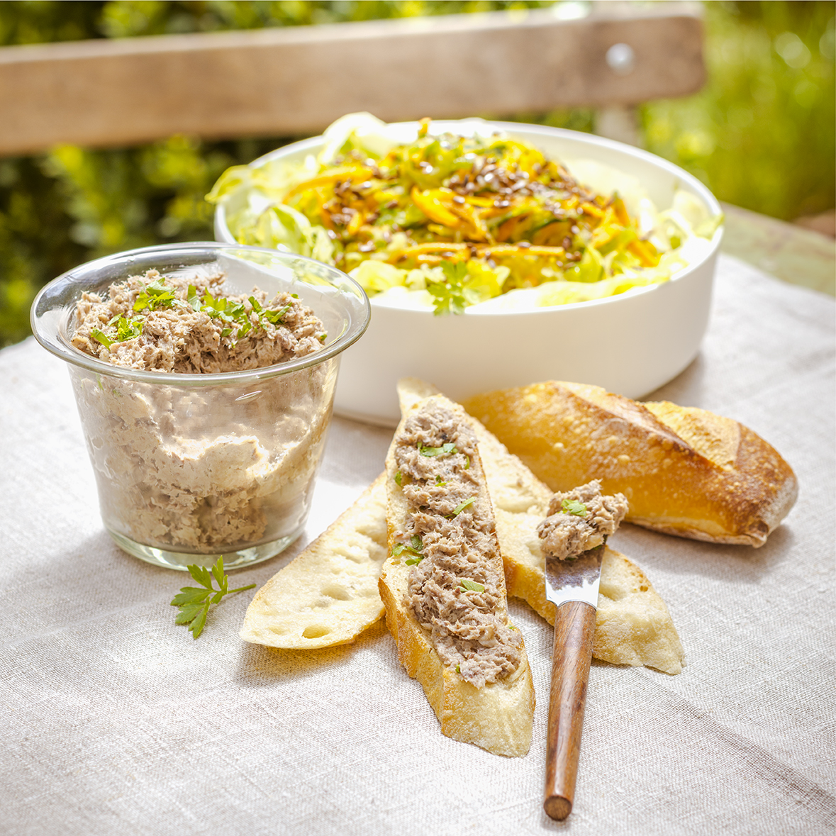 Insalata croccante e rillette di sardine