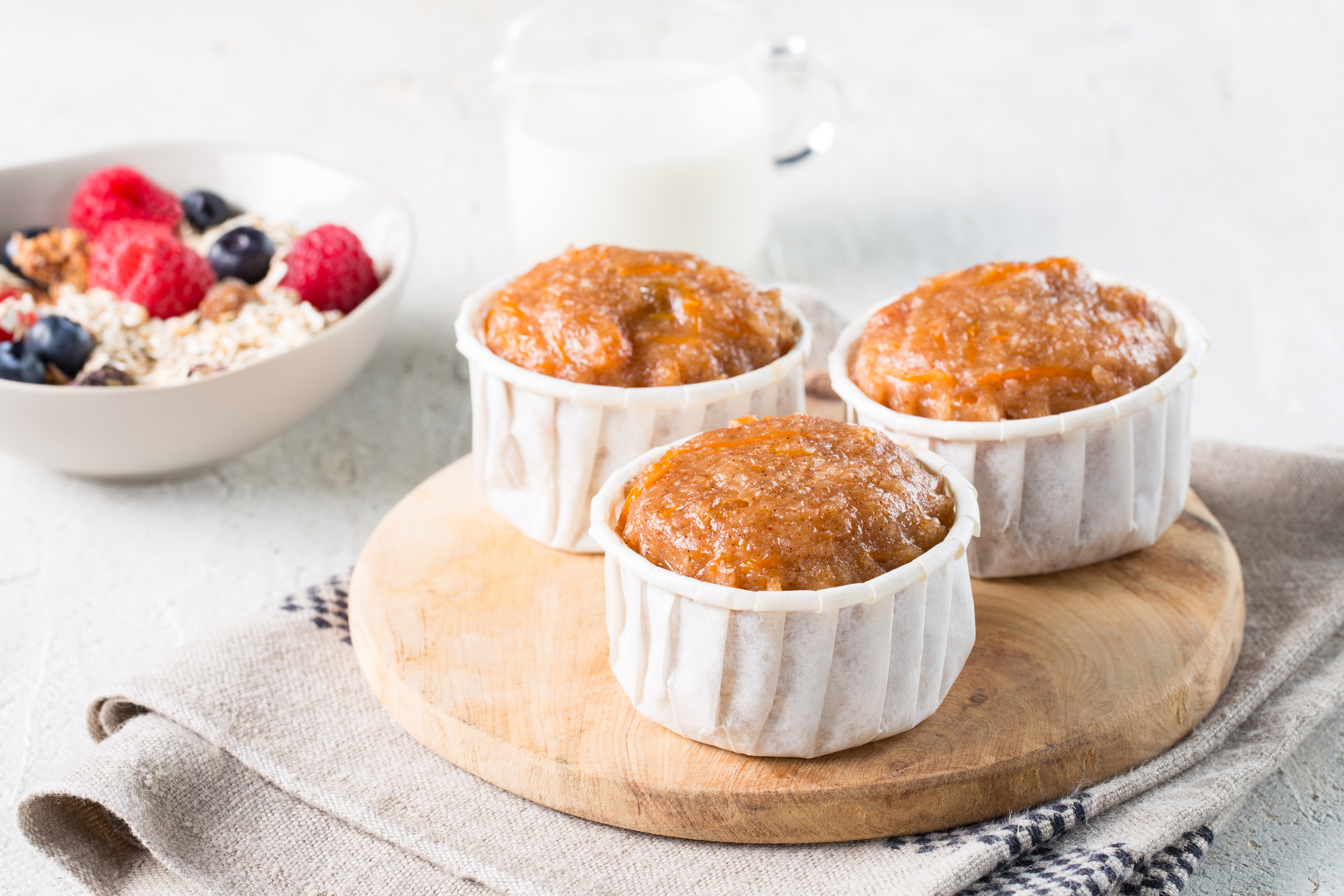 Muffins de cenoura