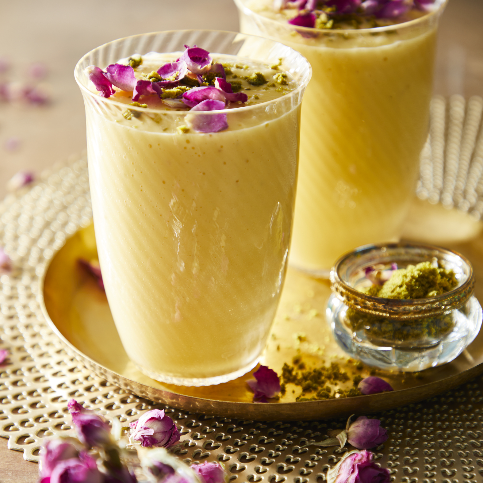 Batido de mango y almendras