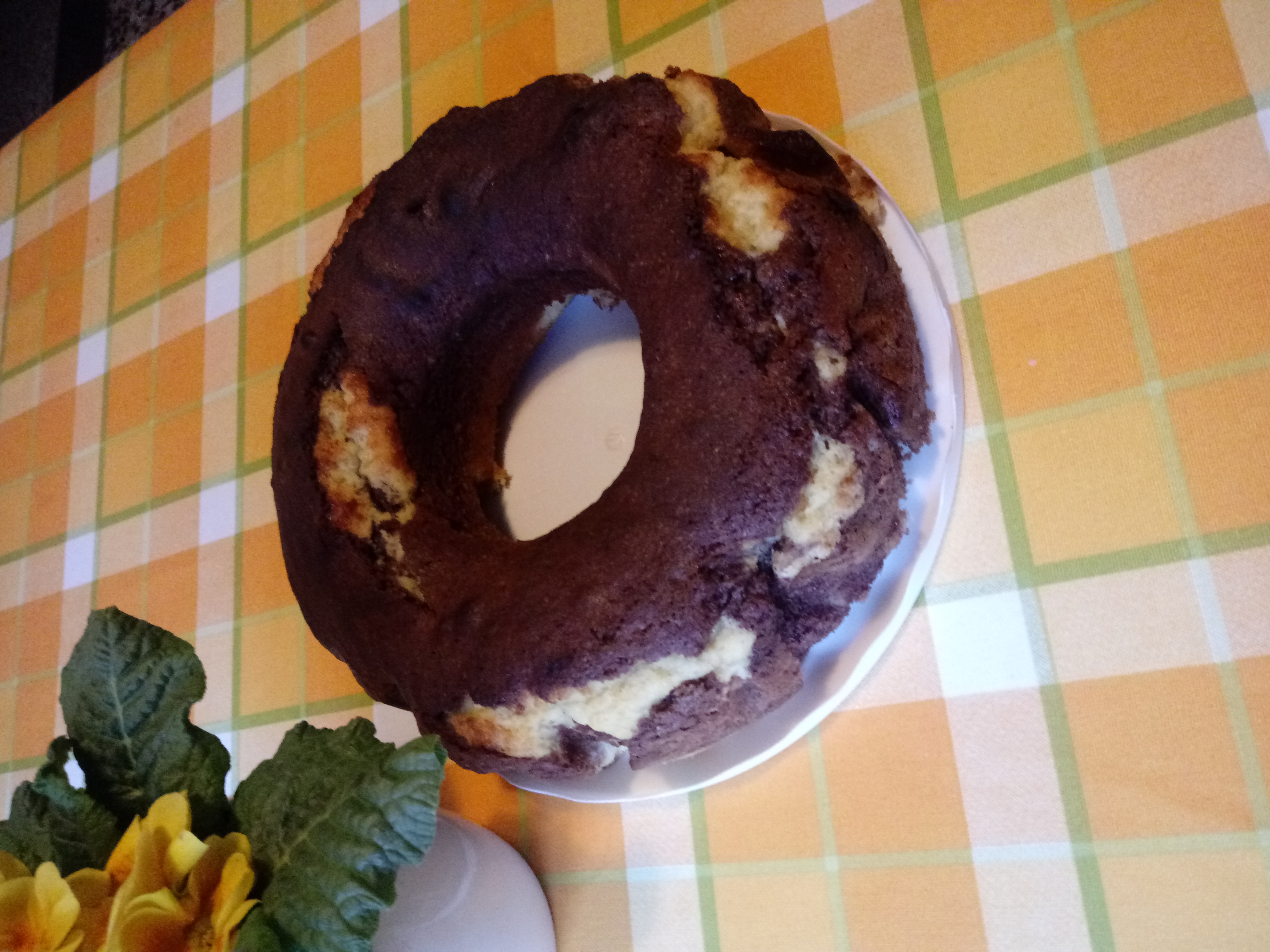 Ciambella soffice marmorizzata
