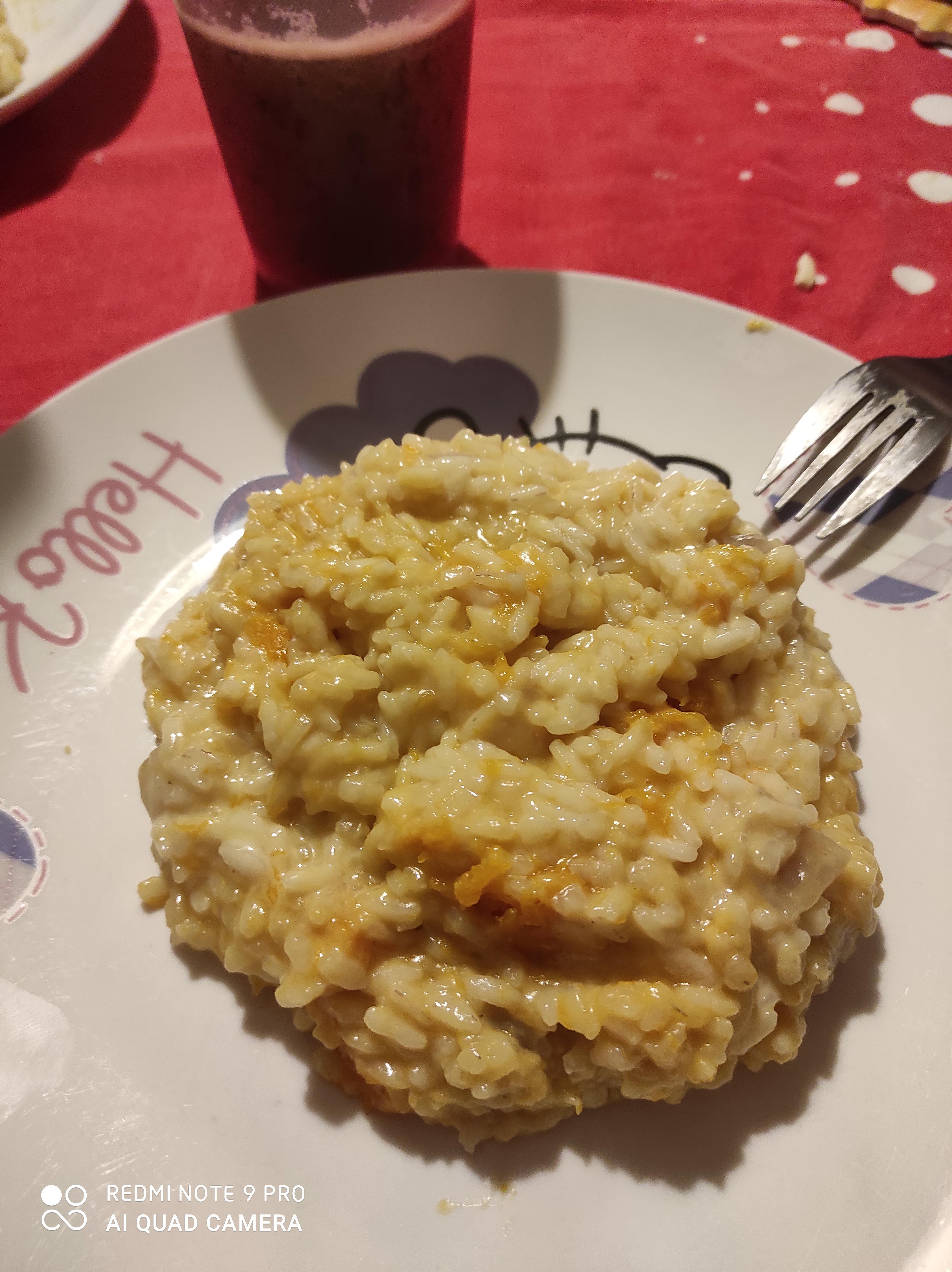 Risotto con la zucca