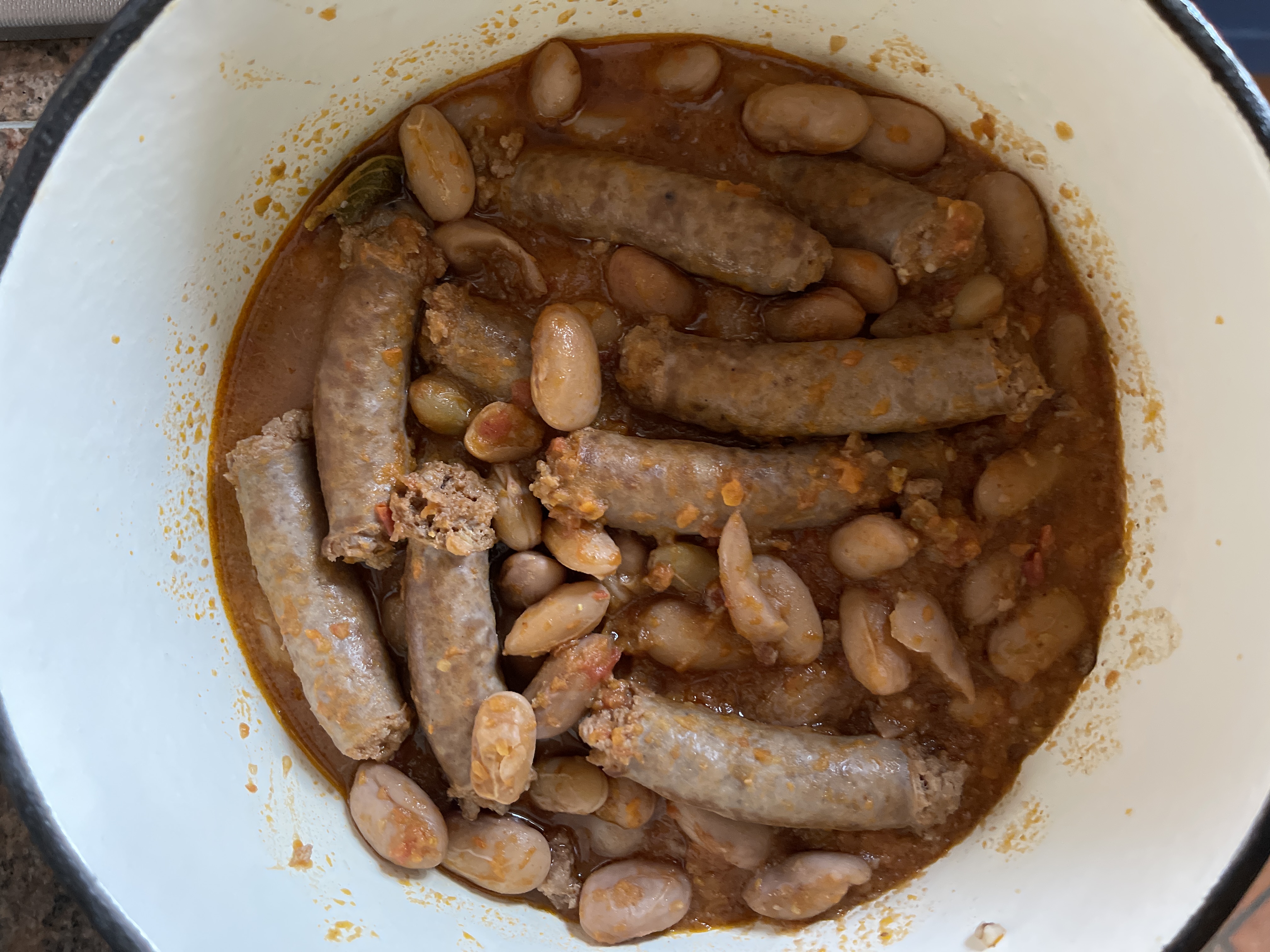 Fagioli e salsicce