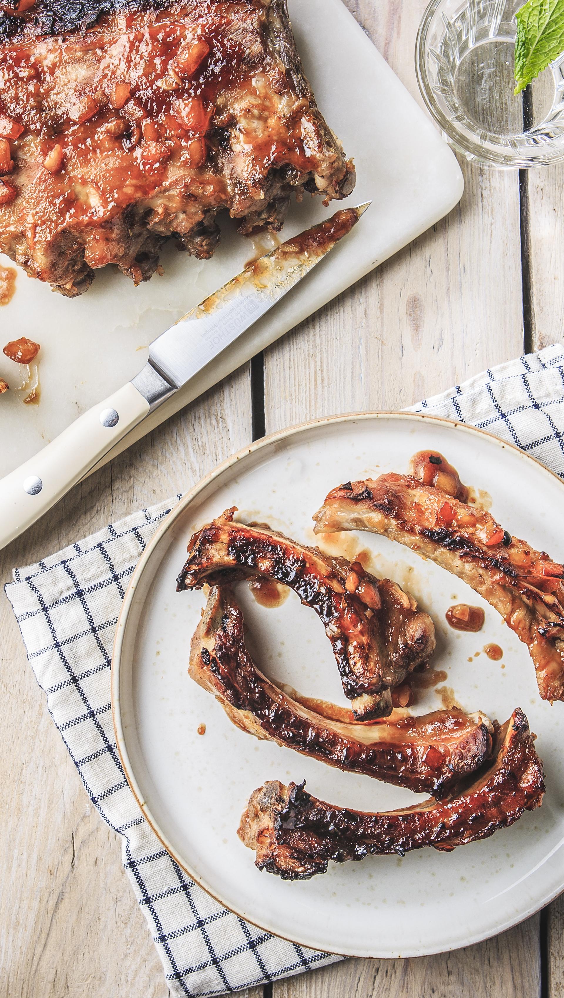 Ribs grillés sauce barbecue - Recette Easy Fry Compact | Moulinex