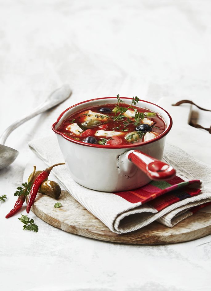 Sopa de pollo vasca