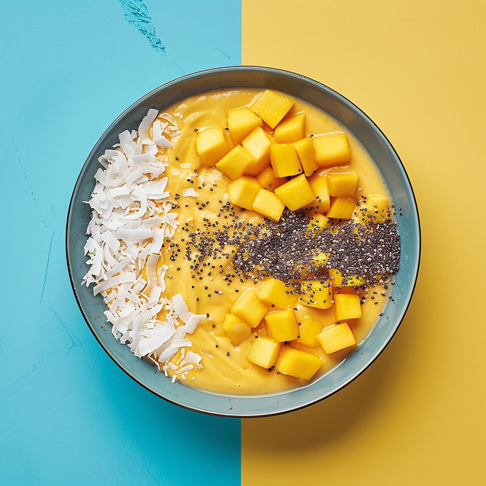 Bol de batido de mango