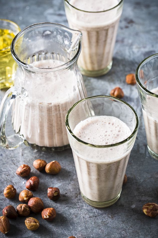 Cashew- und Haselnussmilch