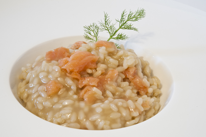 Risotto al salmone