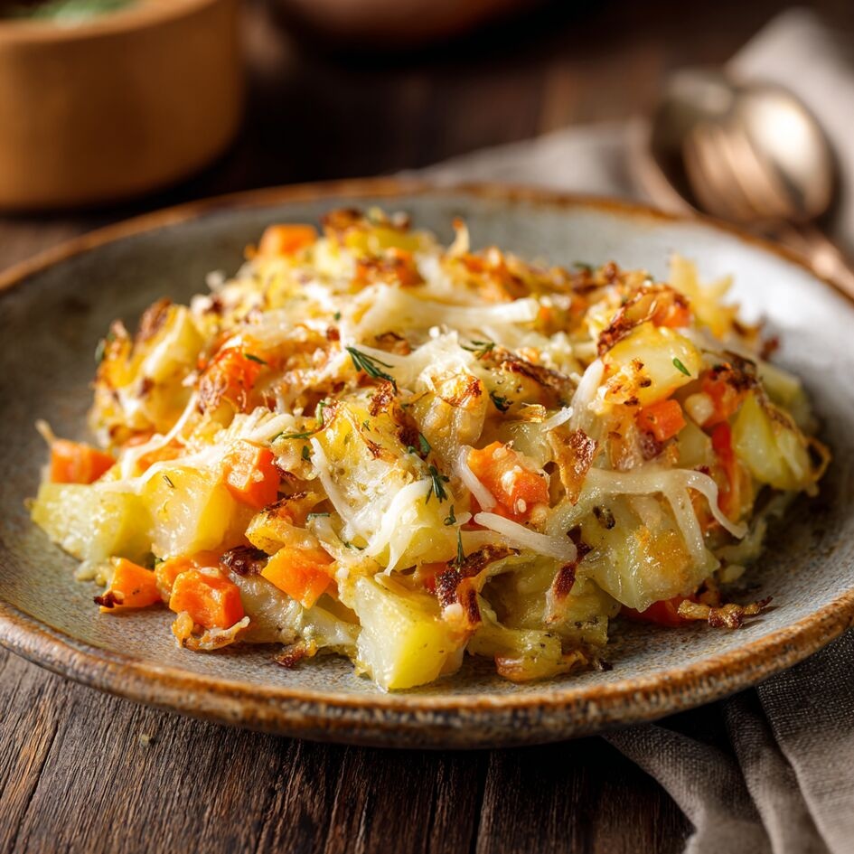 Reconfortante Gratinado de Verduras de Invierno