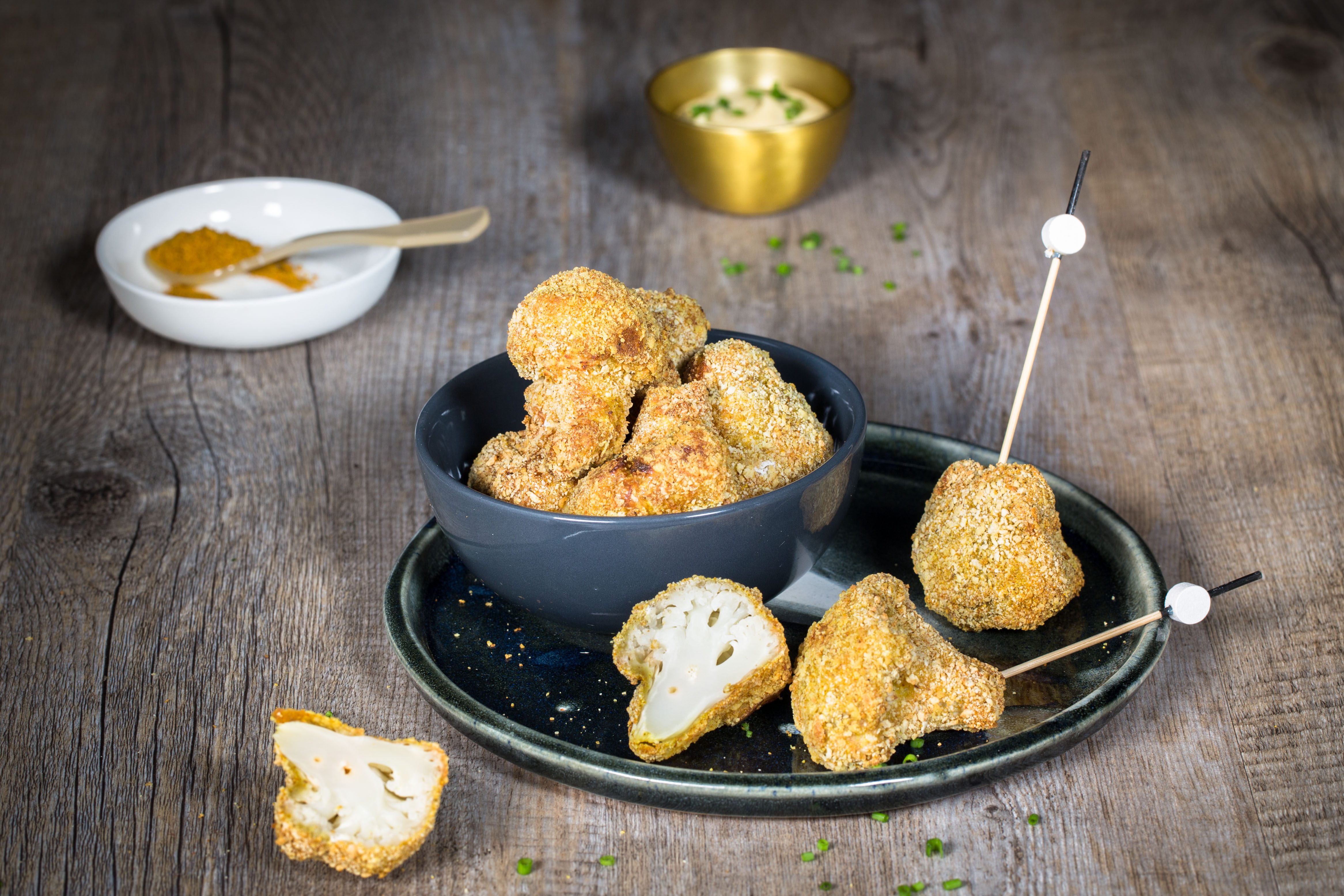 Cavolfiore impanato al curry