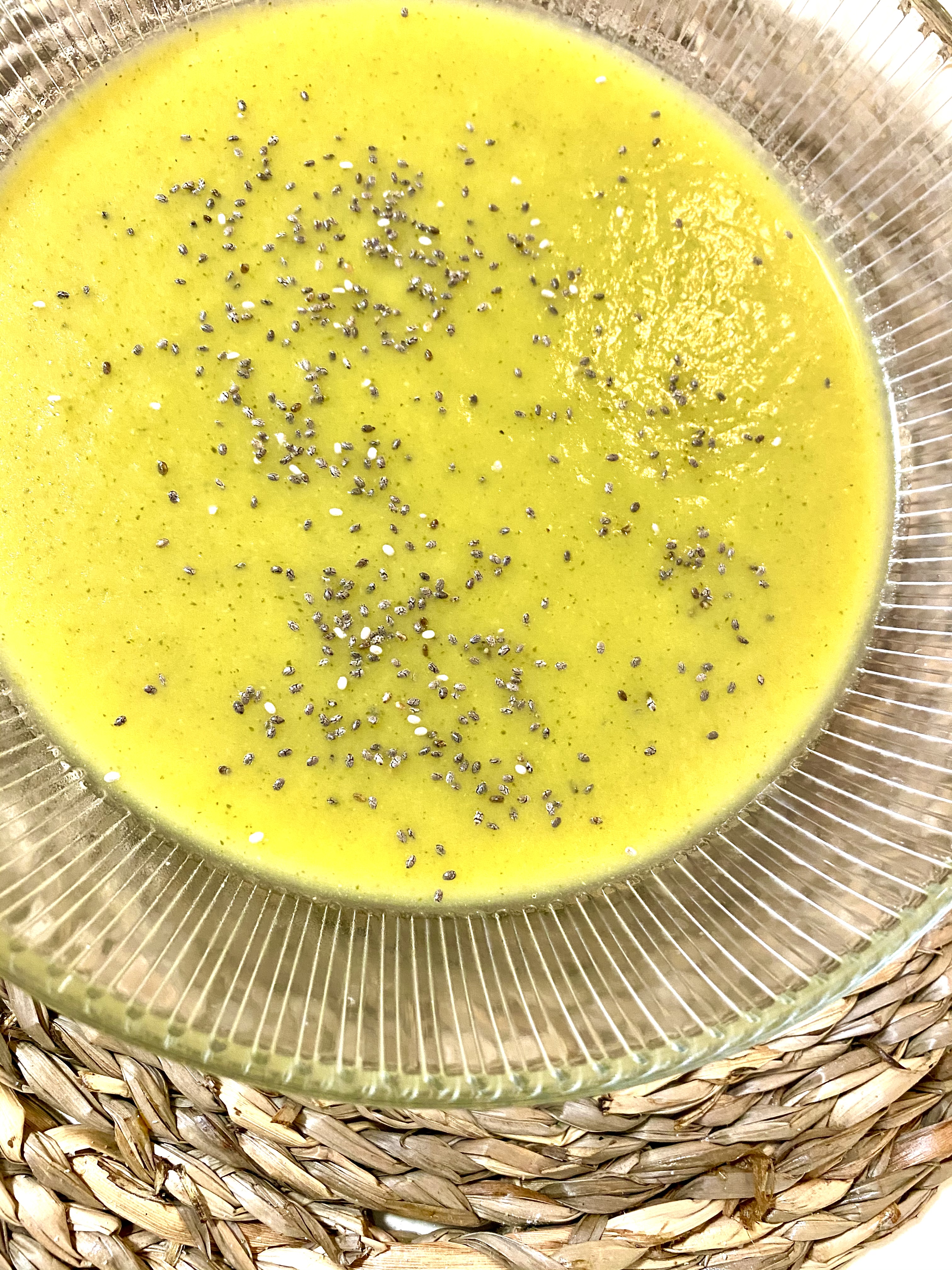 Crema de calabacín y mix de verduras