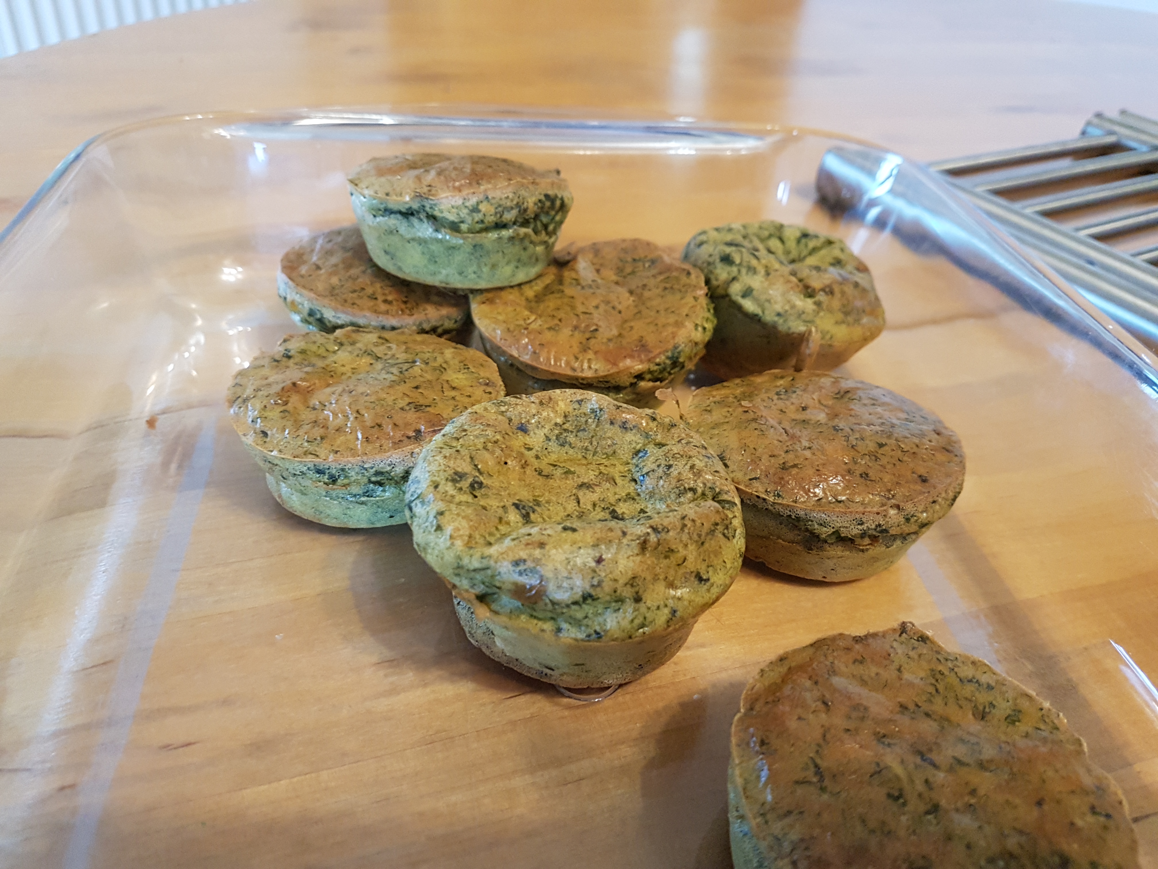 Muffins épinards cheddar