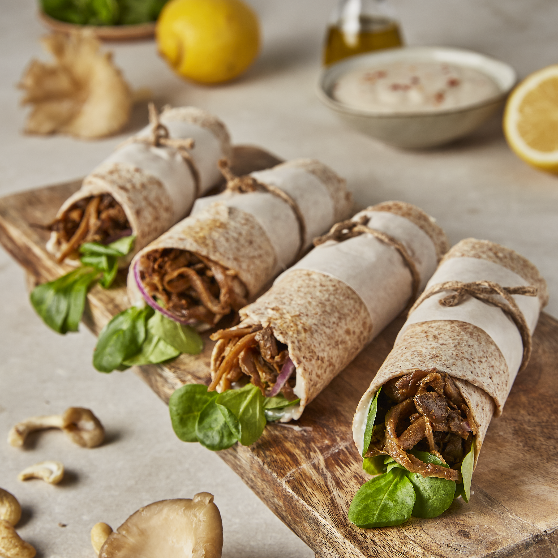 Shawarma con setas ostra