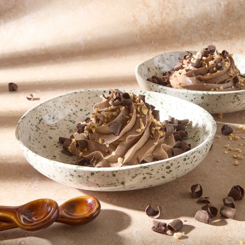 Helado suave de chocolate