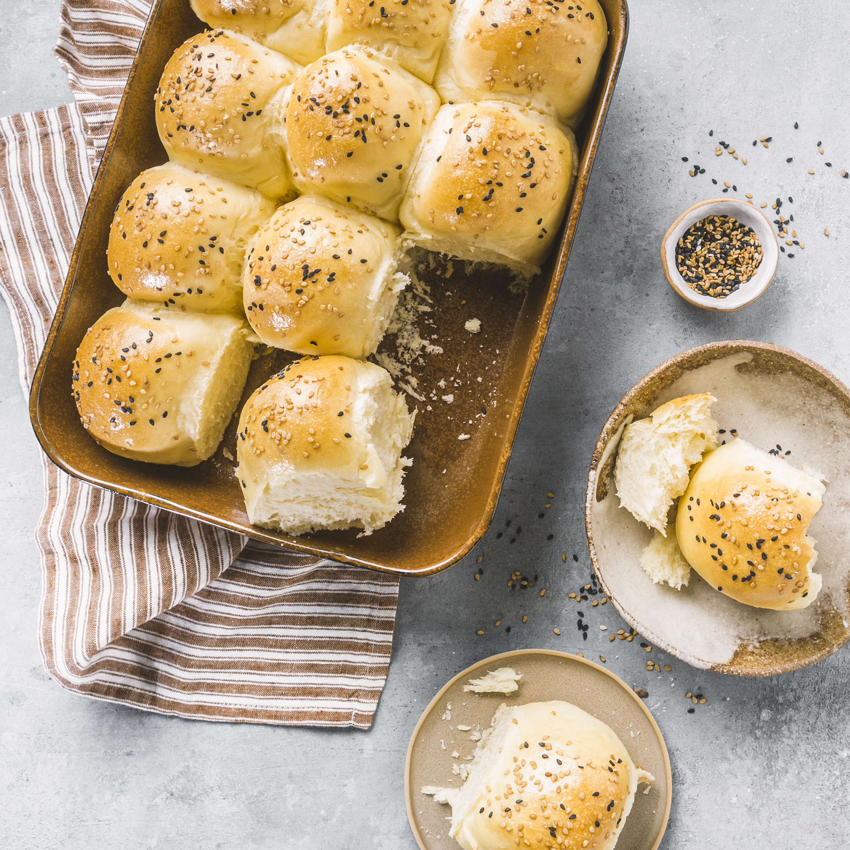 Brioche com sésamo