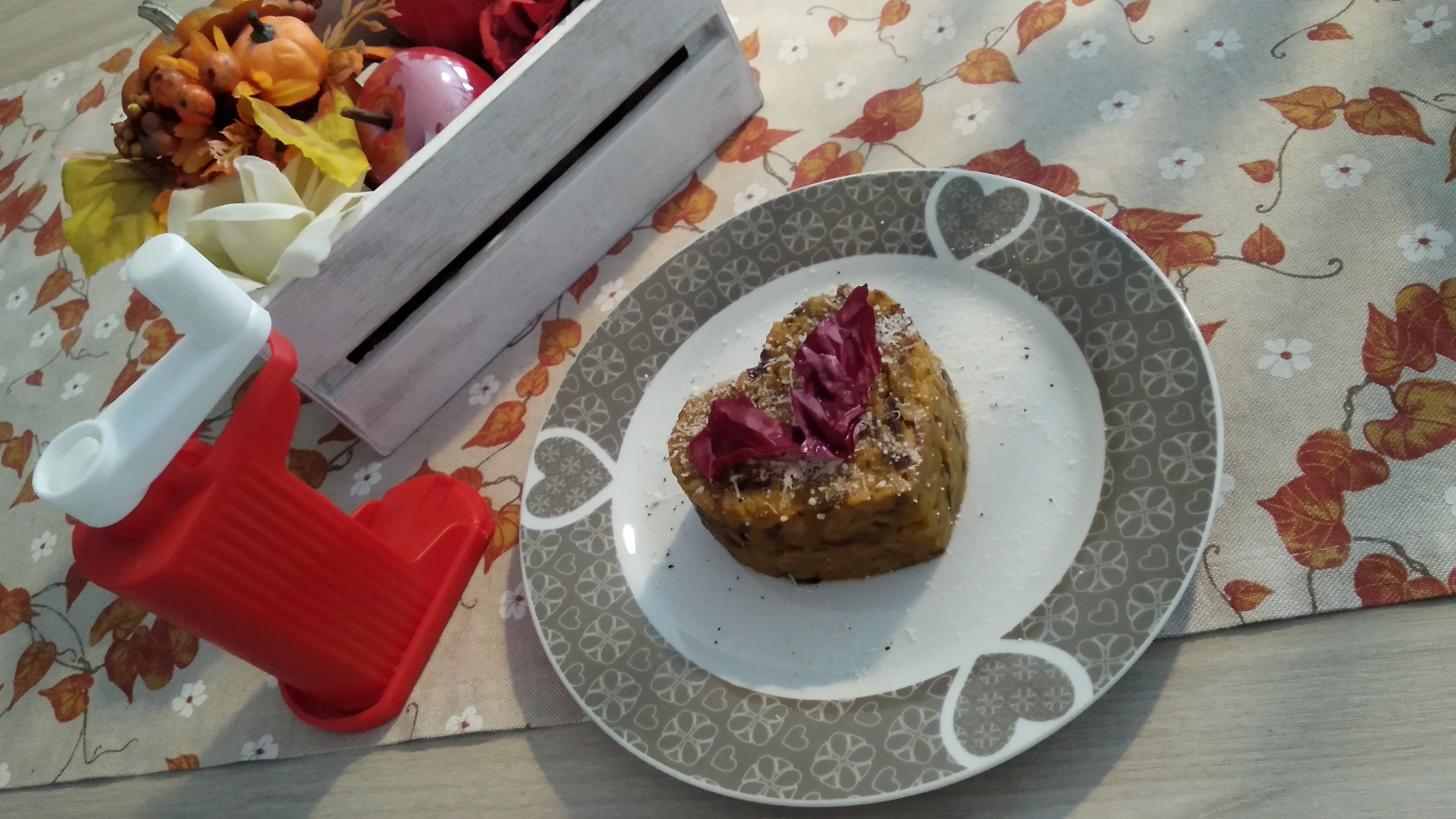 Risotto radicchio e zucca