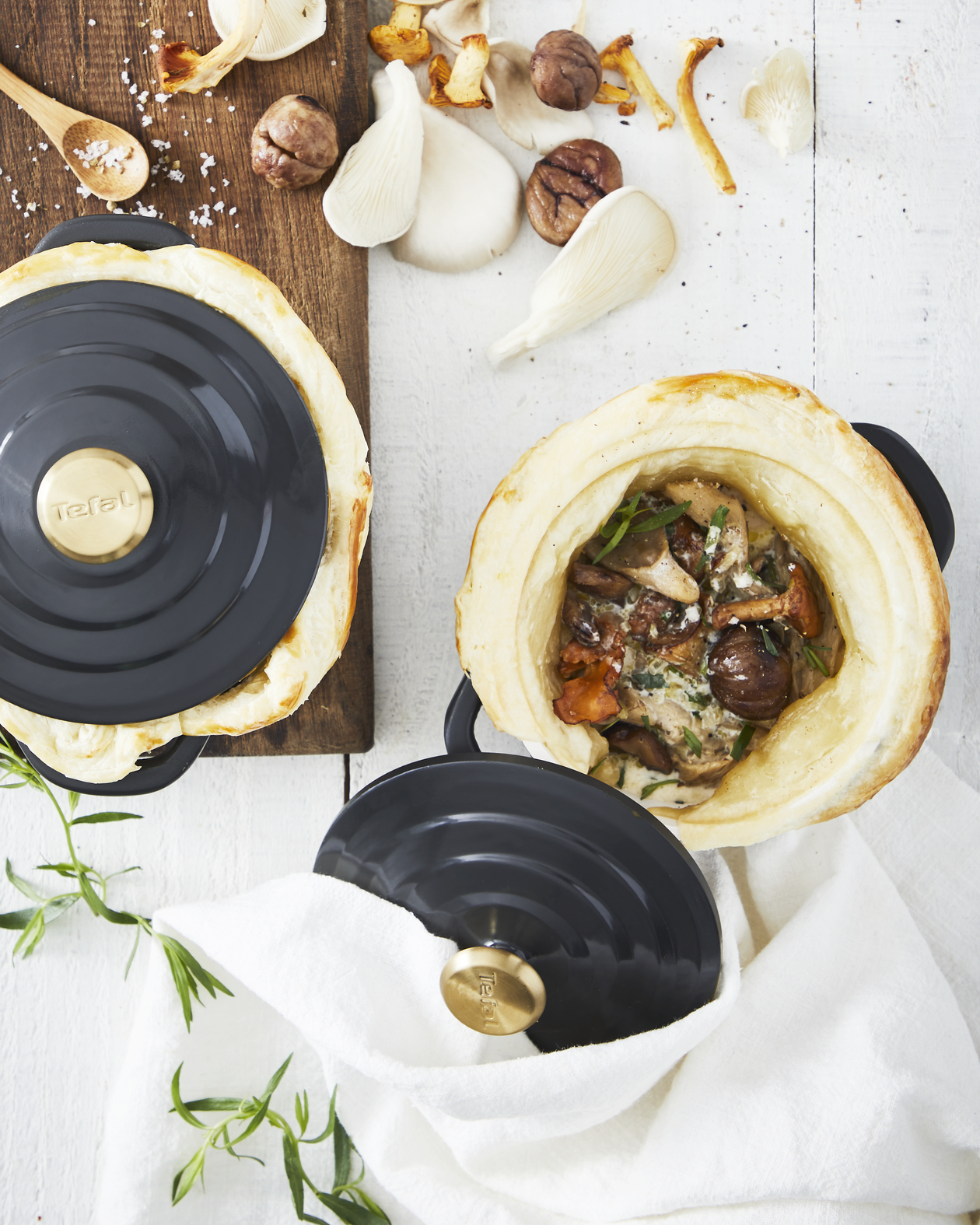 Kastanje-champignon ovenschotel