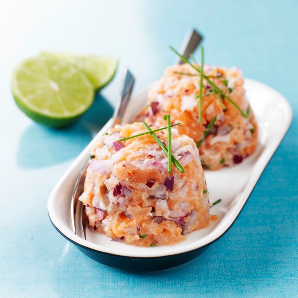 Tartar de salmón