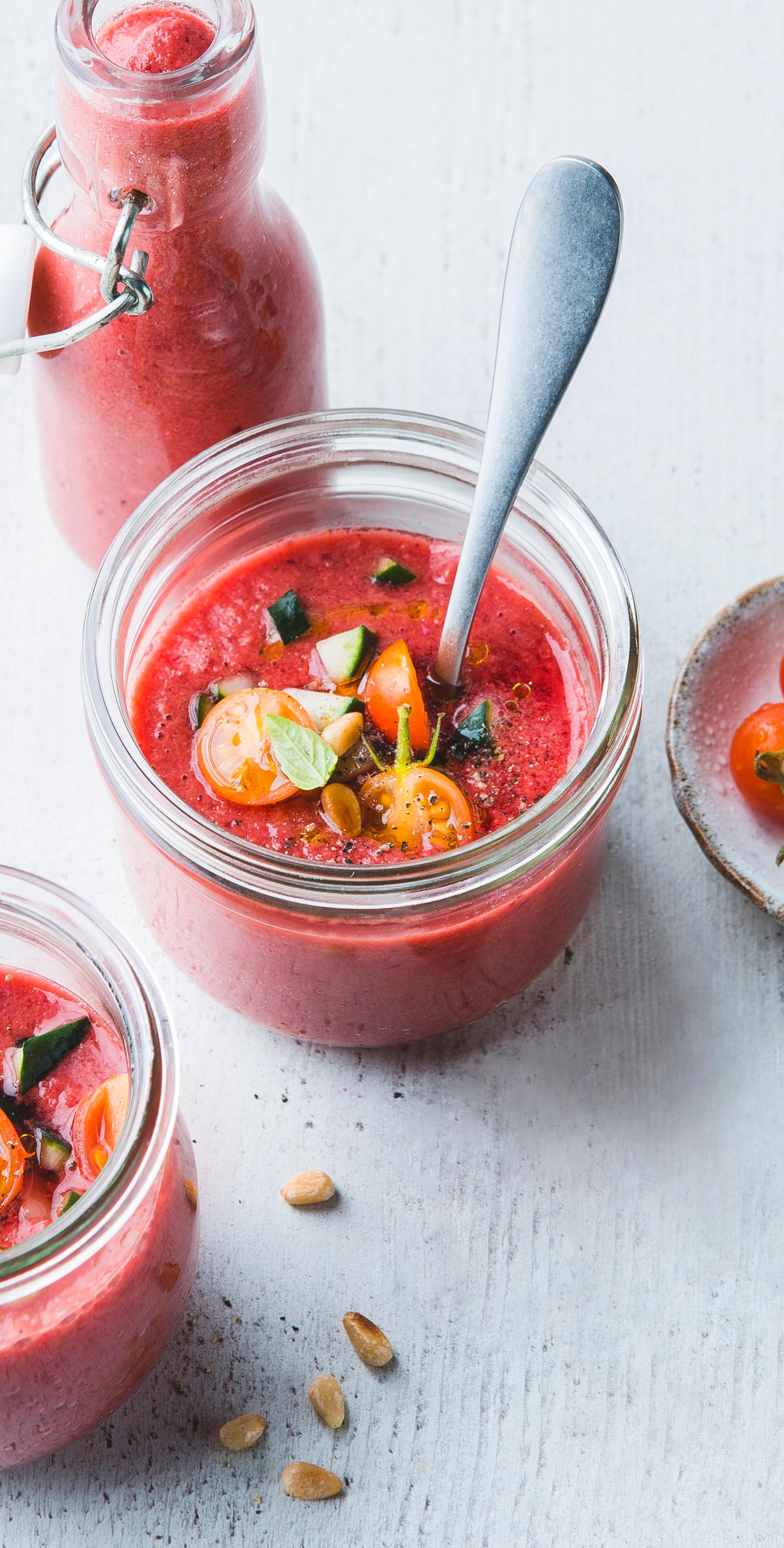 *Tomato and cherry gazpacho - Rezepte Blend up | Tefal
