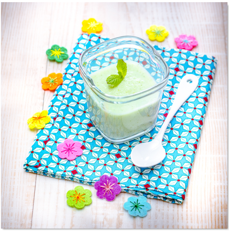 Sopa de pepino para bebé