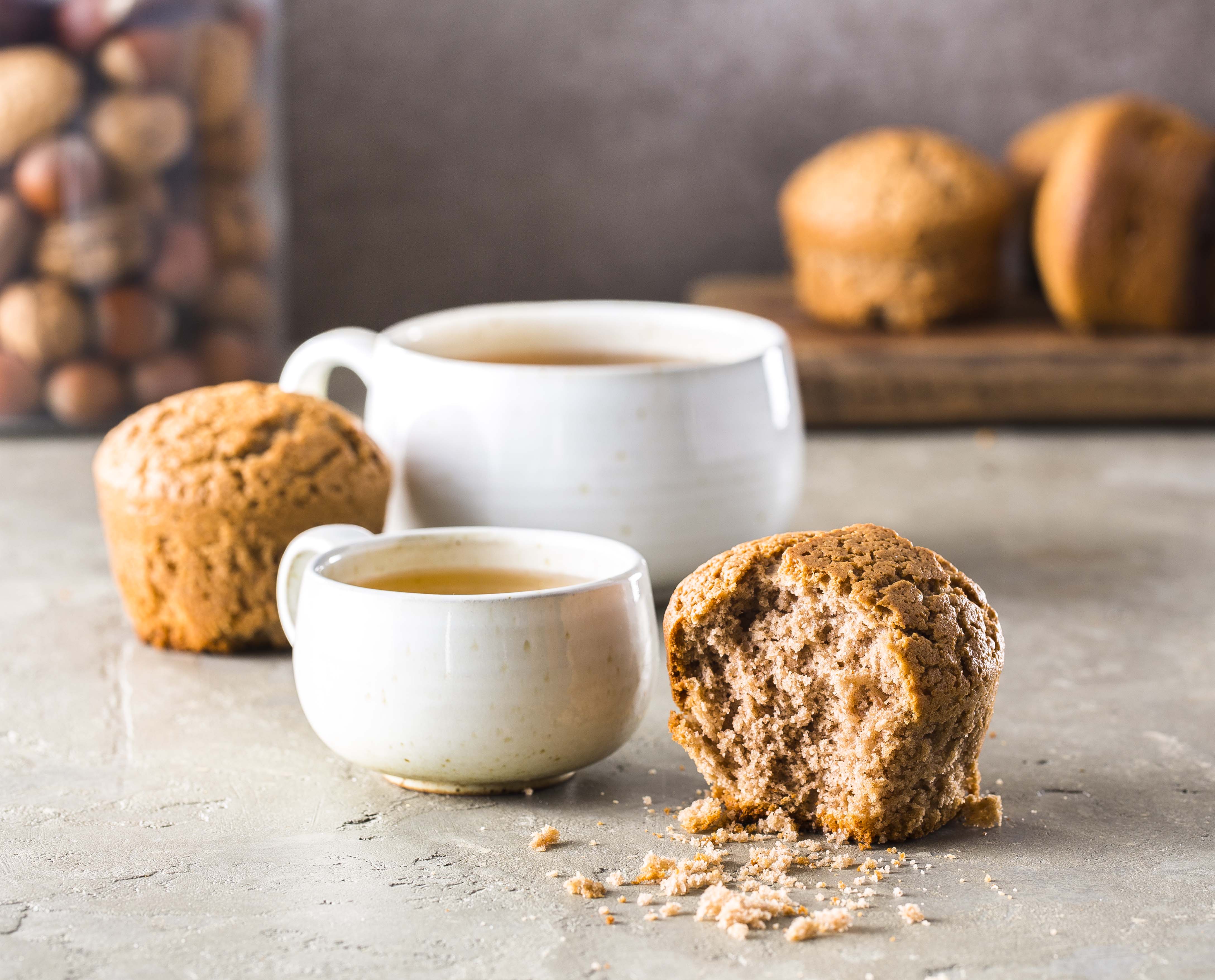 Kastanienmehl-Muffins