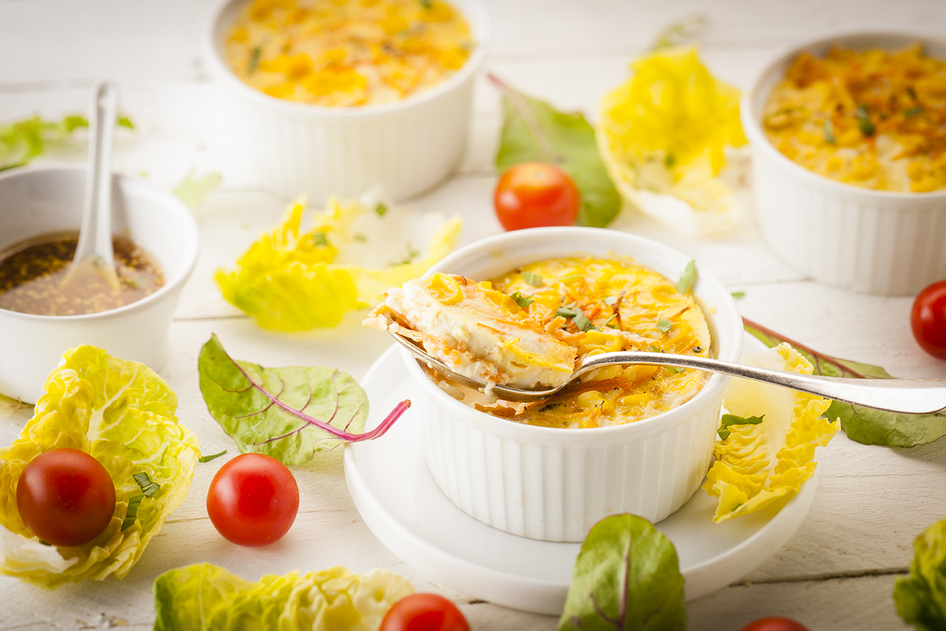 Pastel de zanahoria y maíz