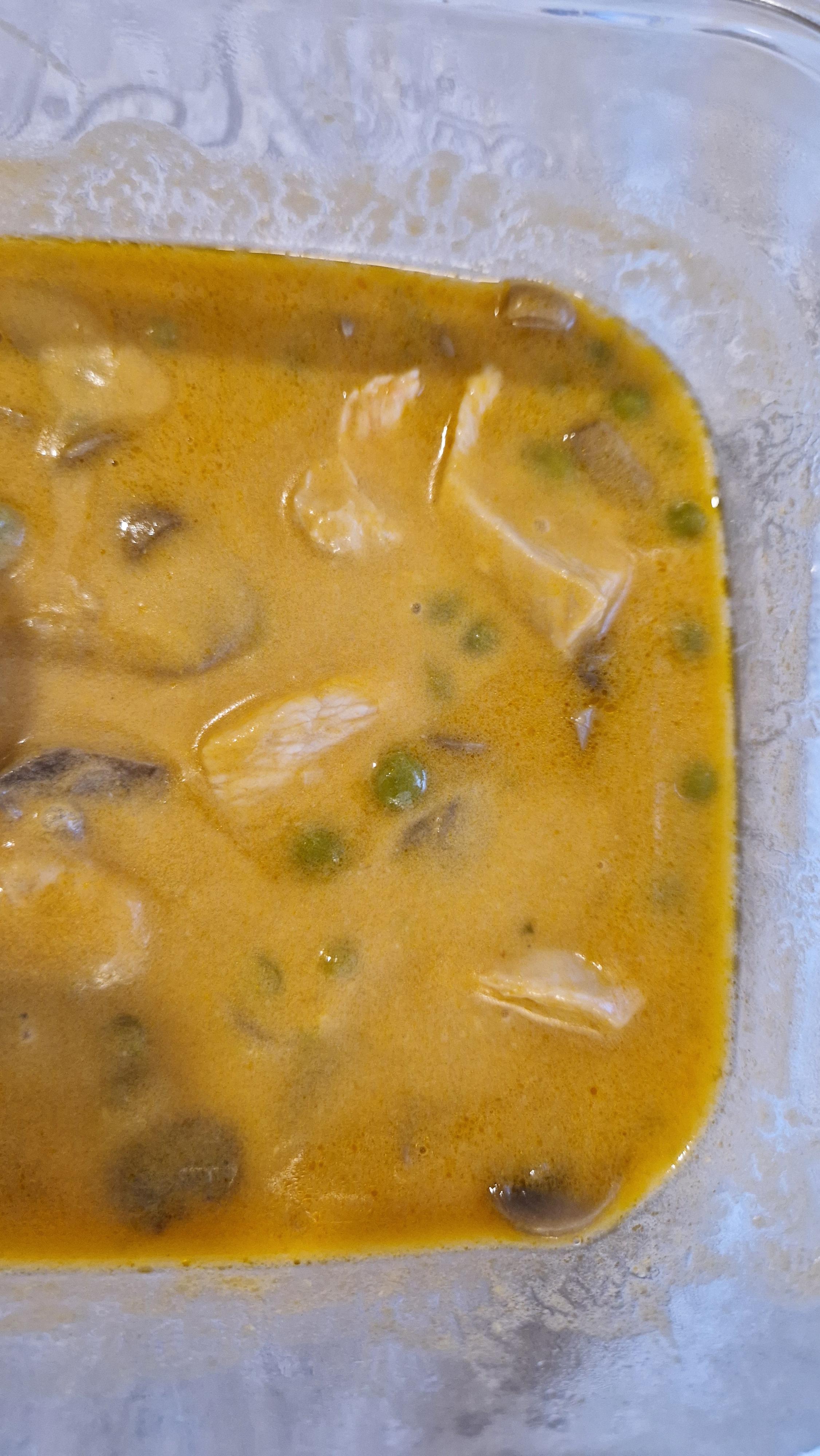 Frango com leite de cocô
