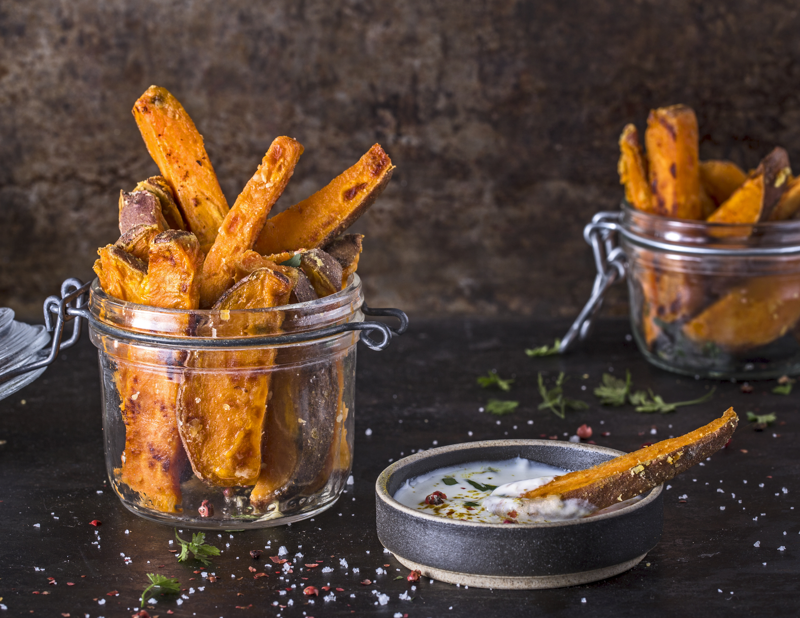 Spicchi di patate dolci